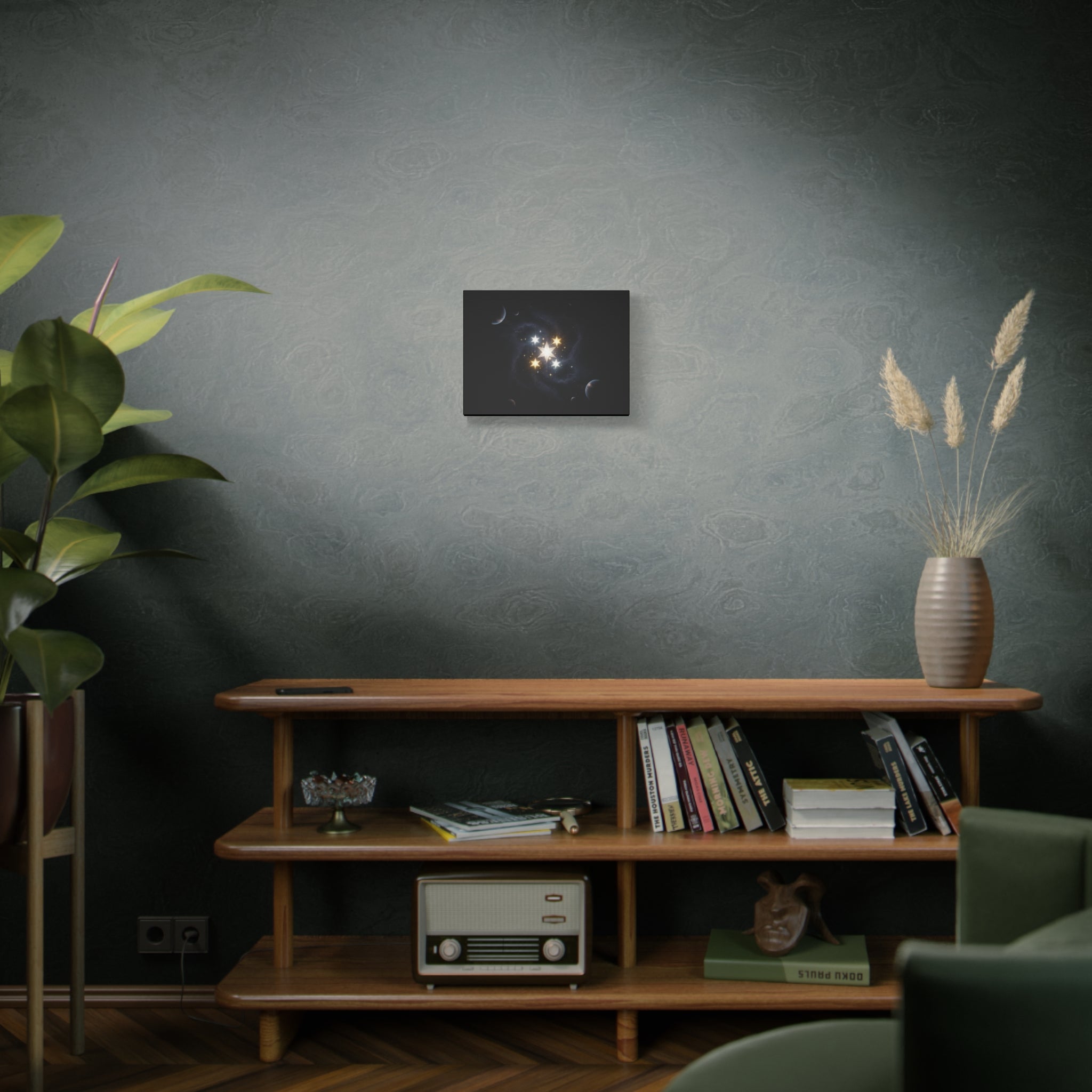 PRB Celestial Star Cluster Matte Canvas Print — Cosmic Planets Wall Art by Printify