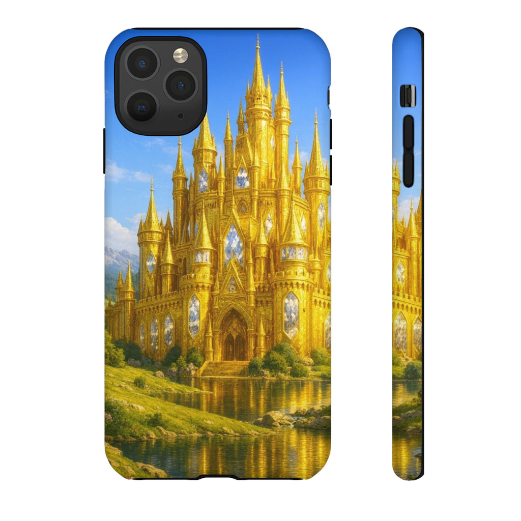 PRB Golden Castle iPhone Case | Fantasy Palace Phone Case by Power Runs Black