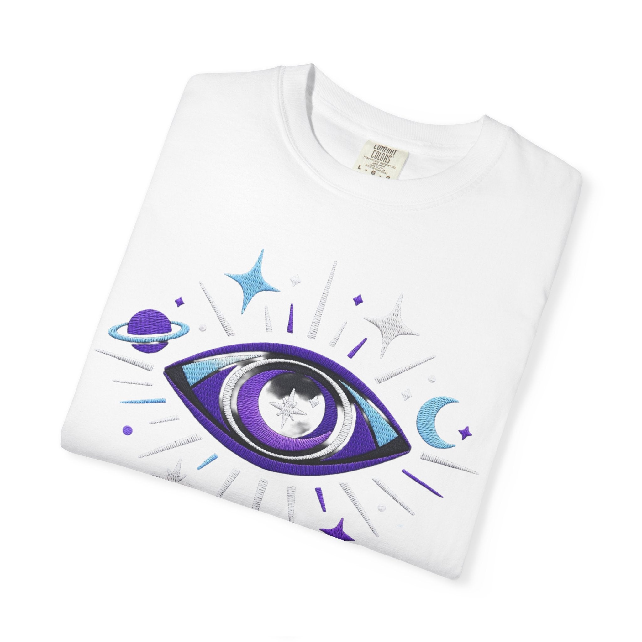 PRB Mystic All-Seeing Eye T-shirt | Cosmic Moon and Stars by Power Runs Black