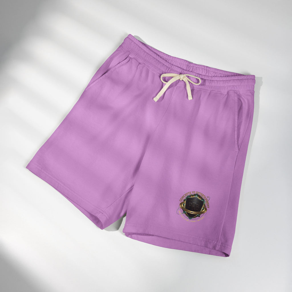 Printify PRB Fleece Sweat Shorts — Vintage Crest Pocket Graphic - Trousers
