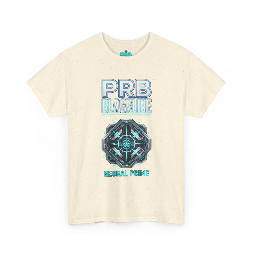 PRB Blackline Neural Prime Tech Tee — Futuristic Sci‑Fi Circuit Graphic T-Shirt by Printify
