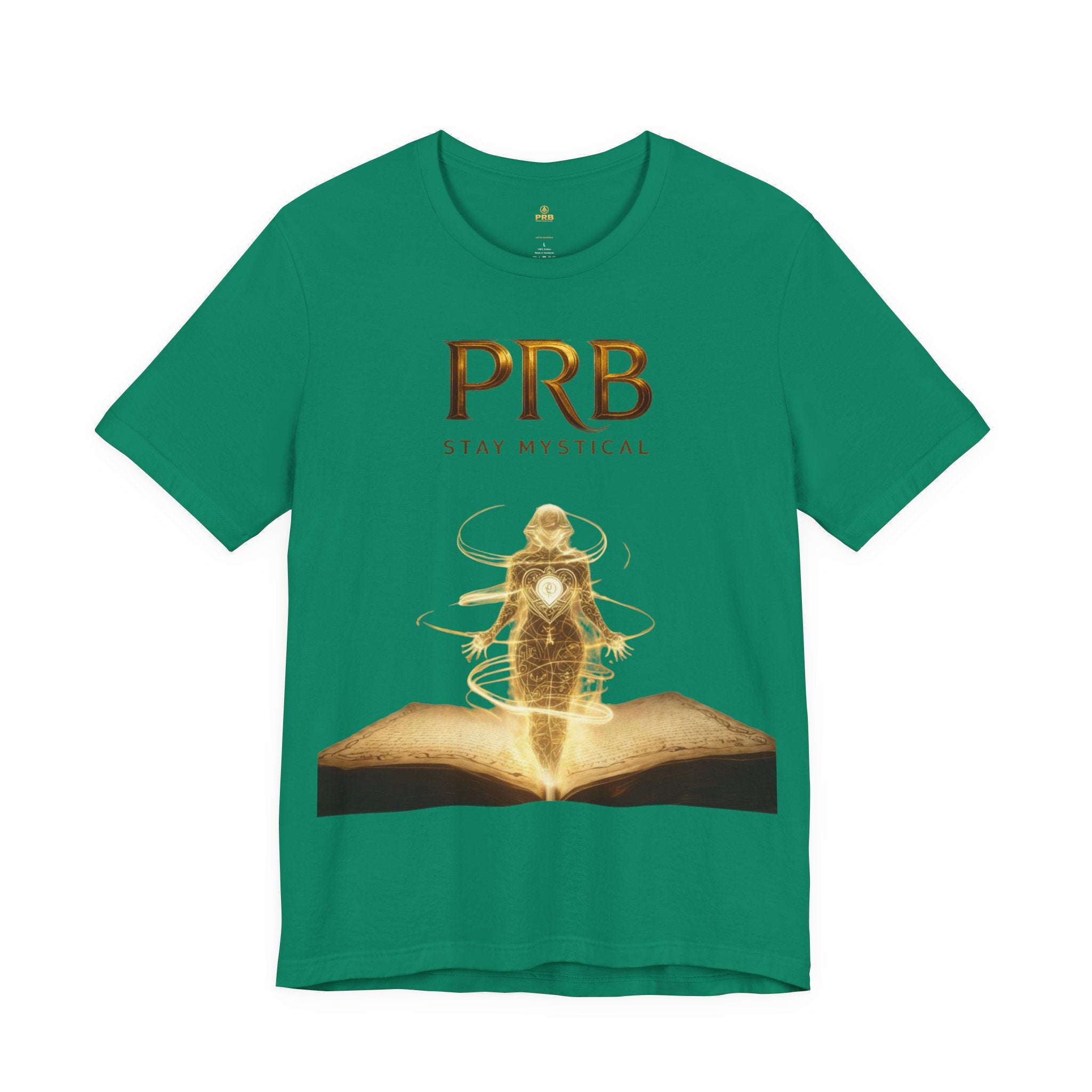 PRB Mystical Graphic Tee – "PRB Stay Mystical" Spiritual Book & Light Design by Power Runs Black