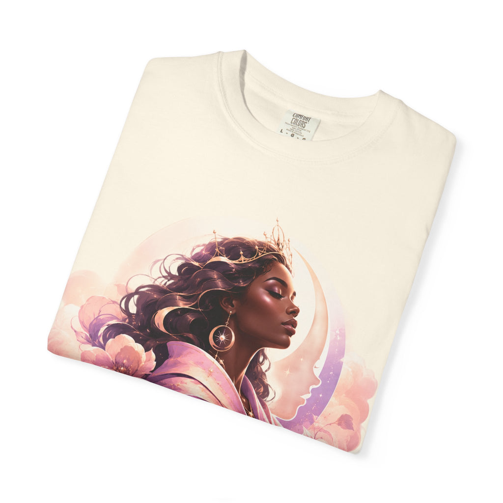 Power Runs Black graphic tee | Black woman portrait, Afro empowerment shirt by Power Runs Black