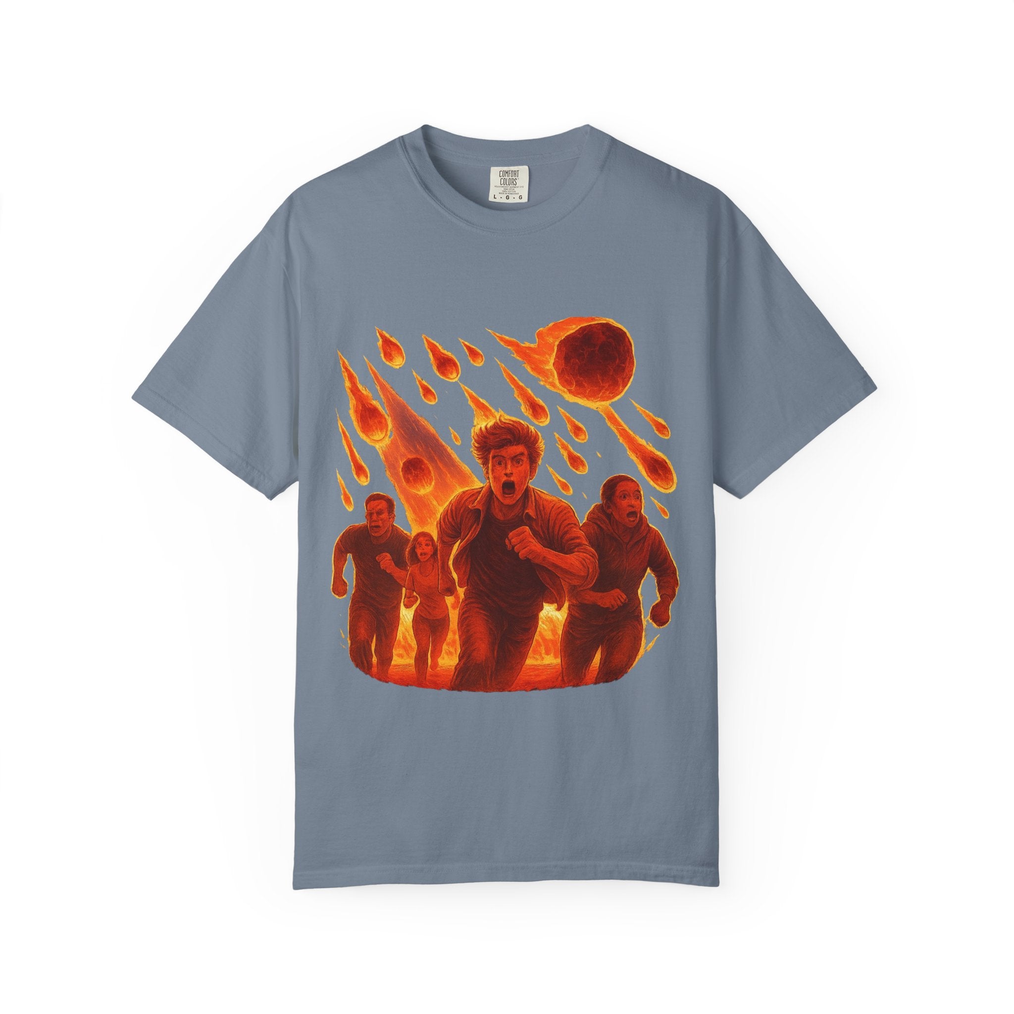 PRB Meteor Shower Escape T-Shirt — Apocalyptic Running Graphic Tee by Power Runs Black