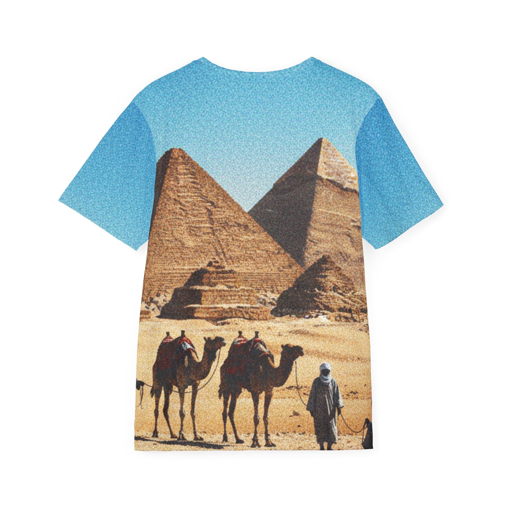 PRB Egypt Pyramid & Camel Men's All-Over Print Sports Jersey by Power Runs Black