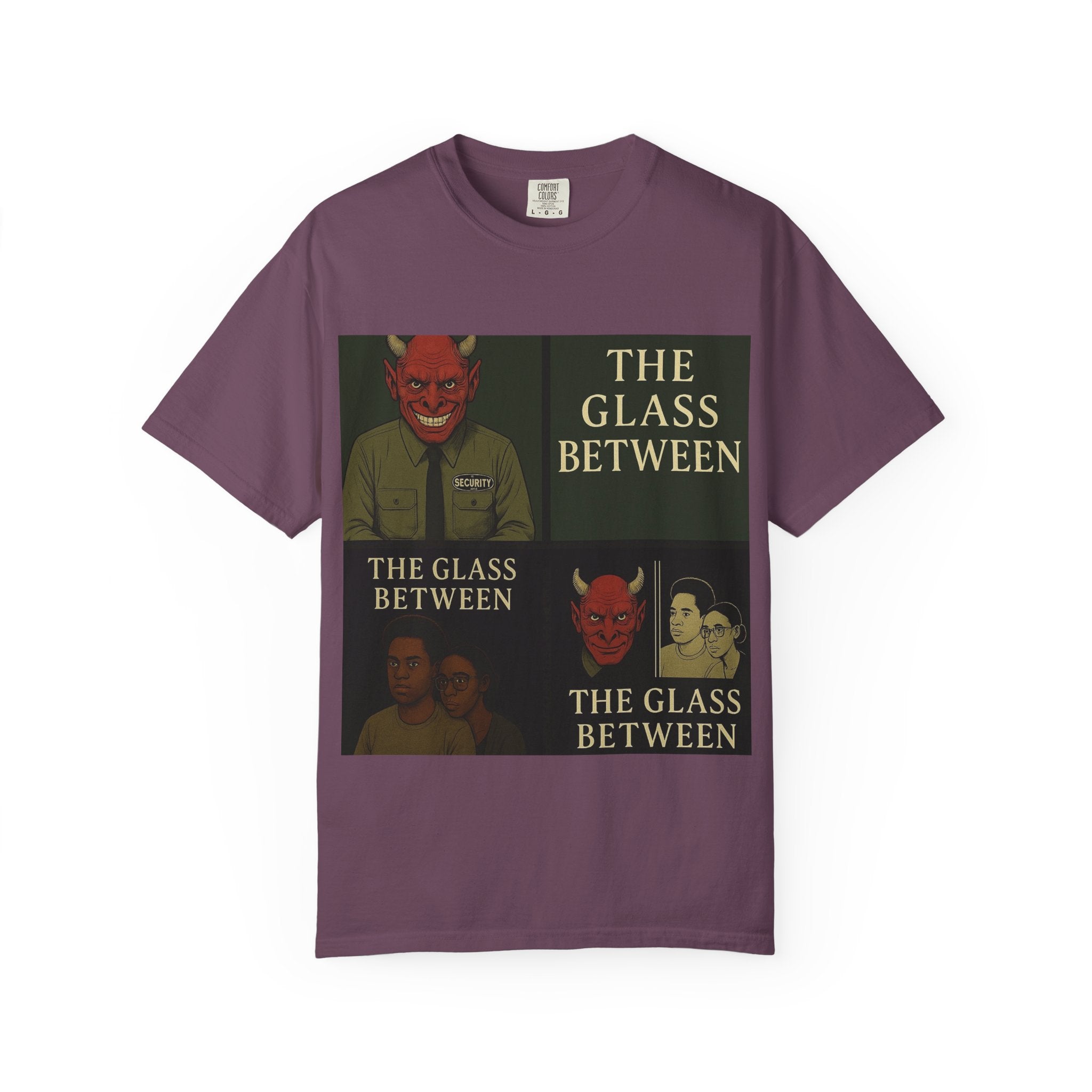PRB The Glass Between Vintage Collage T-Shirt by Power Runs Black