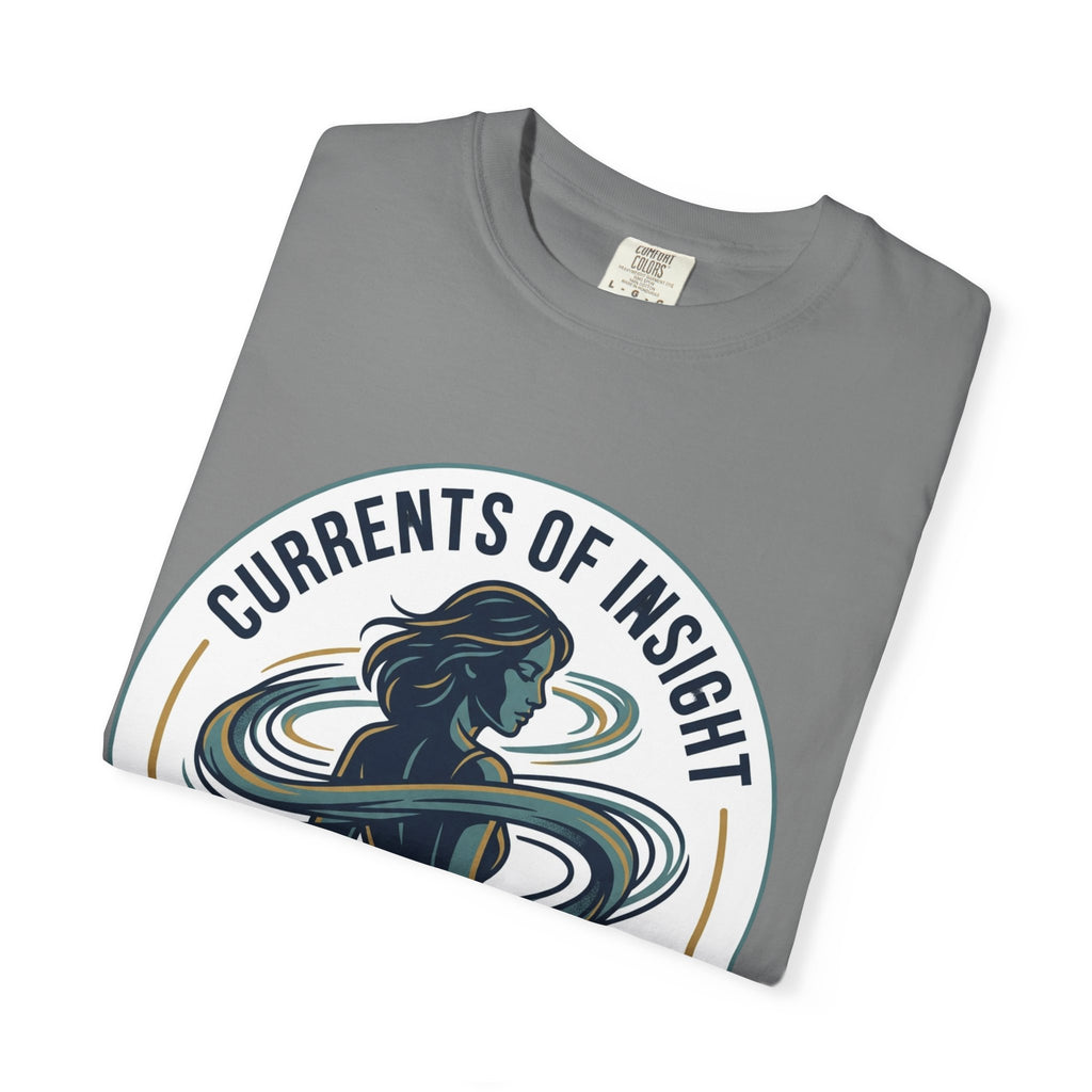 Power Runs Black Currents of Insight T-Shirt — 'Astra: Every thought leaves a trail' Graphic Tee by Power Runs Black
