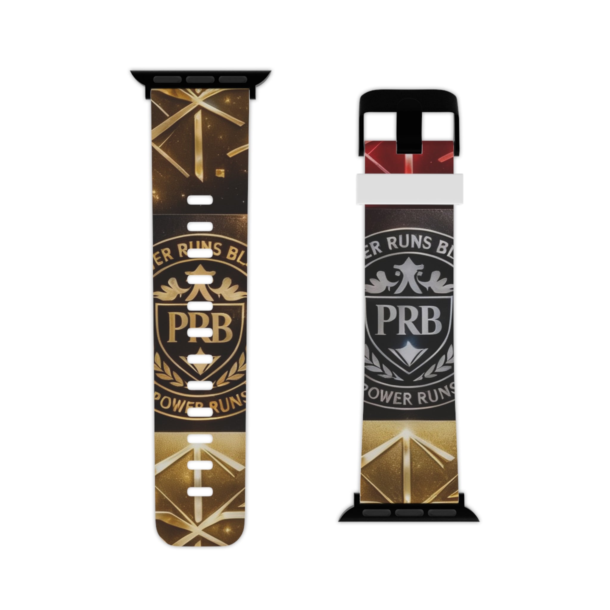 Power Runs Black PRB Band — Decorative Apple Watch Band by Power Runs Black