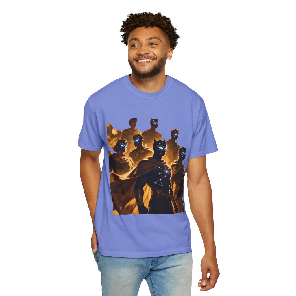 PRB Cosmic Heroes Graphic Tee (Golden Cloaks & Starry Faces) by Power Runs Black