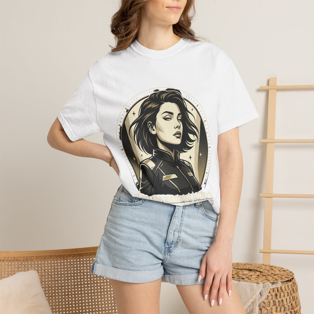 Power Runs Black Retro Space Captain Portrait T-Shirt — 'Fearless Commander' Graphic Tee by Power Runs Black