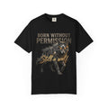 PRB Born Without Permission Wolf T-Shirt — Bold Wolf Graphic Tee by Printify