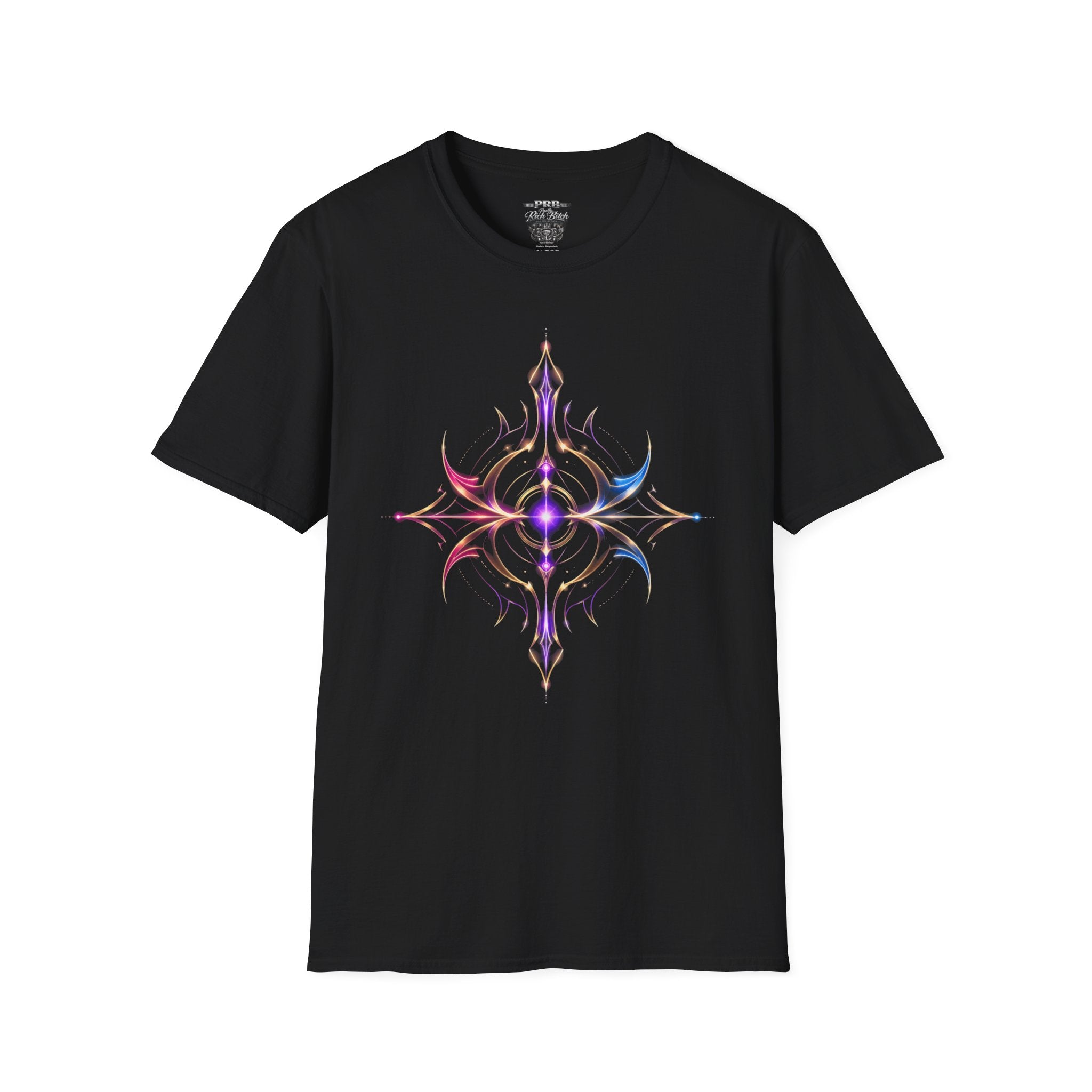Power Runs Black PRB Pretty Rich Bitch The Collection Mystic Mandala Tee — Subtle Pastel Spiritual Graphic T-Shirt by Power Runs Black