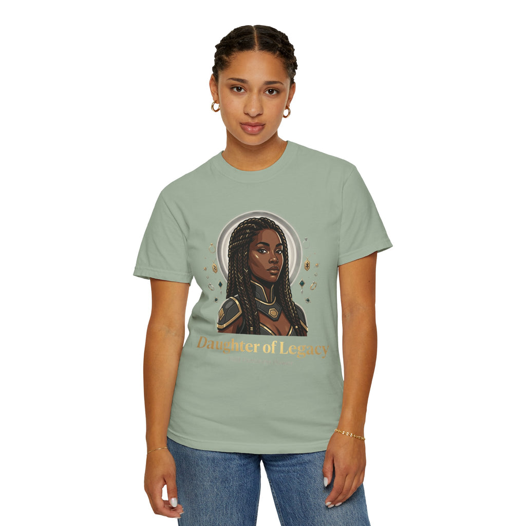PRB Daughter of Legacy Graphic T-Shirt | Afrocentric Heroine Portrait Tee by Printify