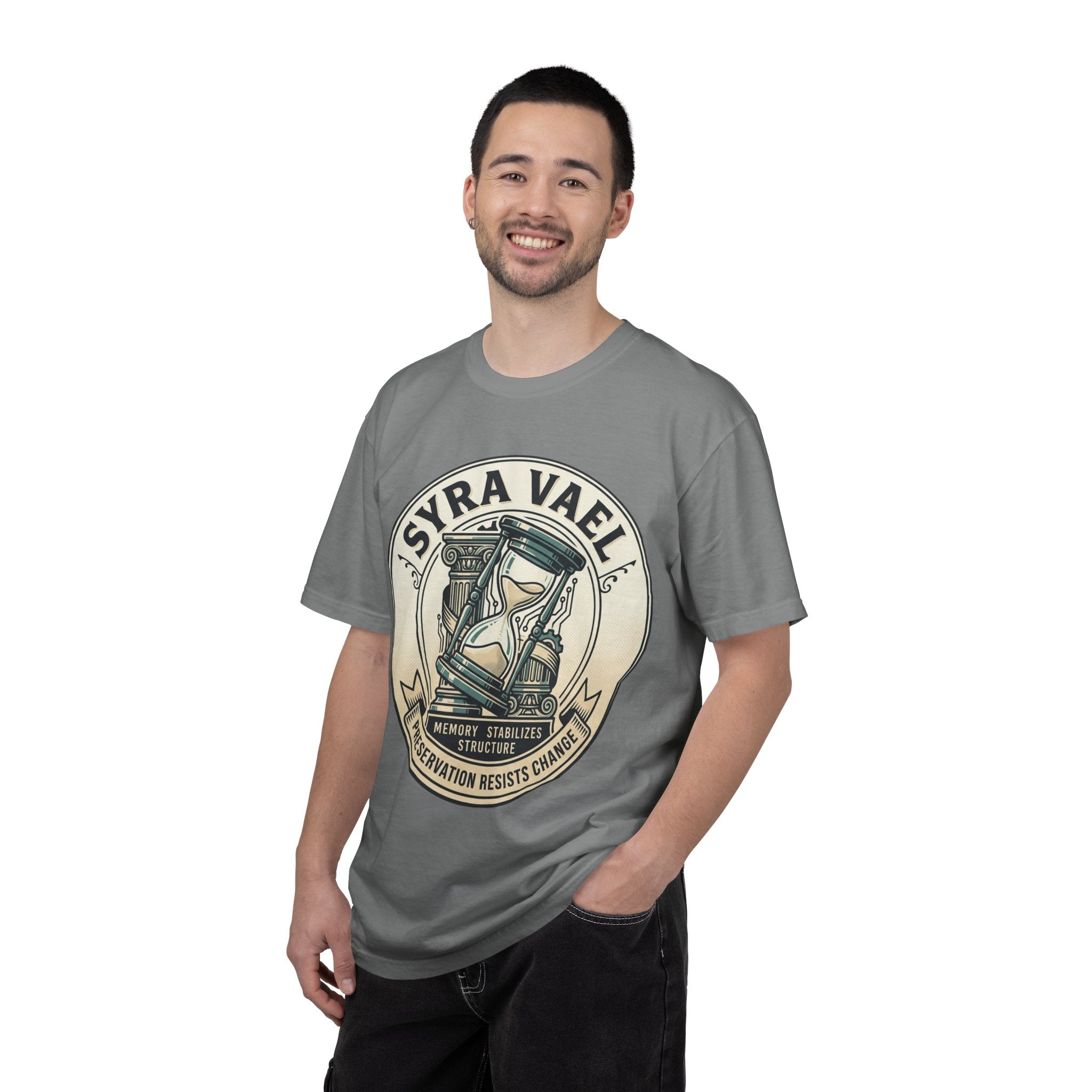 Power Runs Black PRB Syra Vael Hourglass Emblem T-Shirt by Printify
