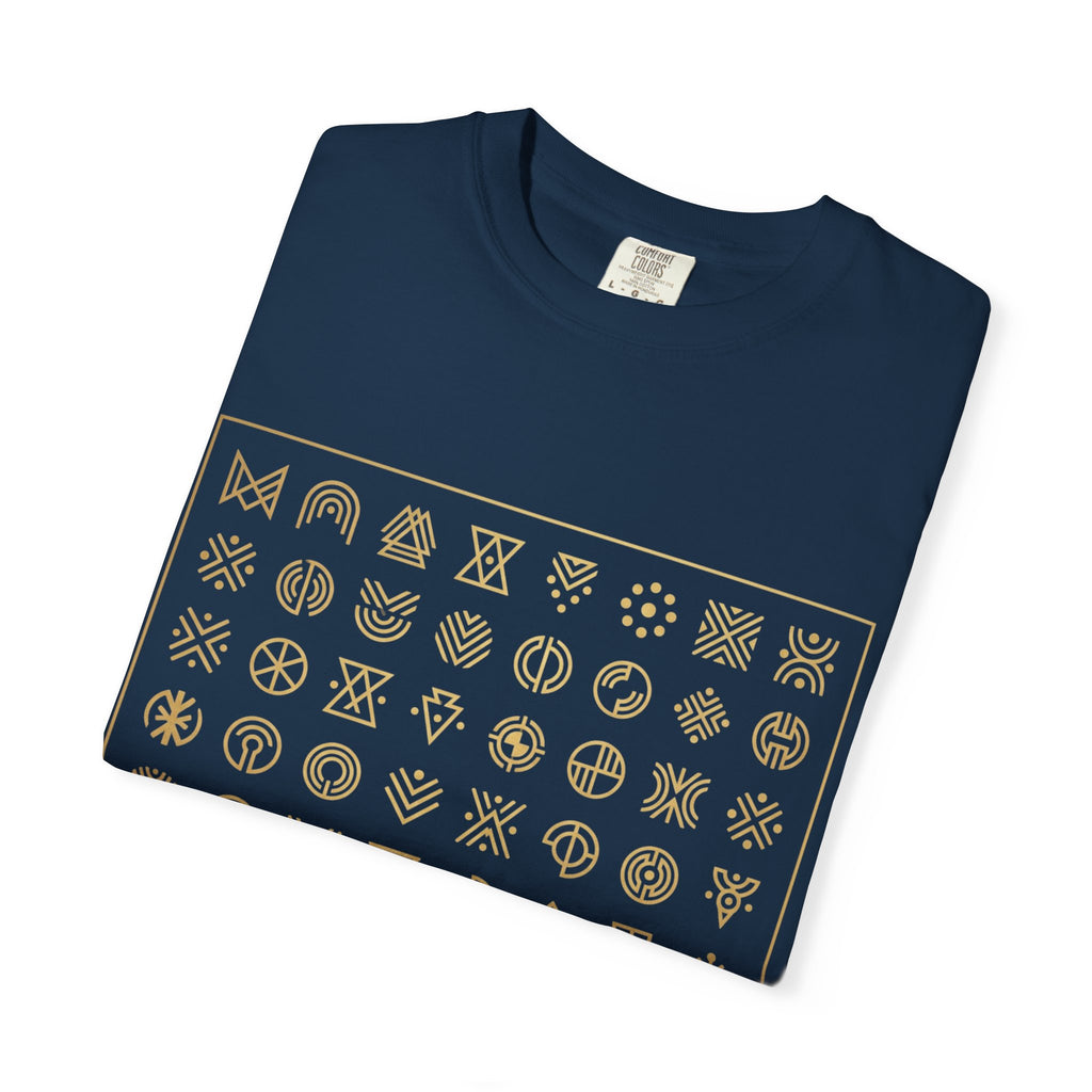 PRB Symbol Grid Graphic Tee — Garment-Dyed Heavyweight Cotton | Power Runs Black by Power Runs Black