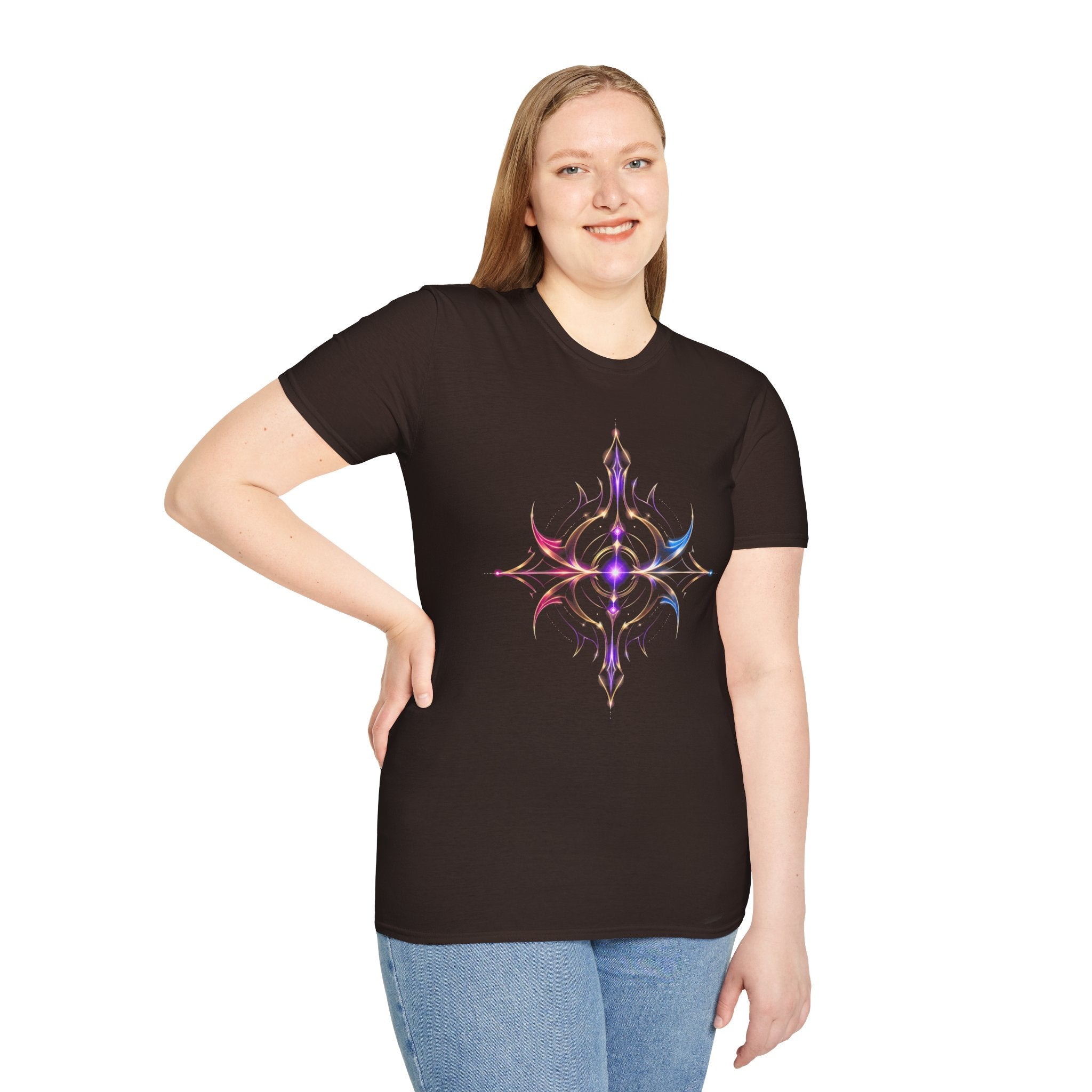 Power Runs Black PRB Pretty Rich Bitch The Collection Mystic Mandala Tee — Subtle Pastel Spiritual Graphic T-Shirt by Power Runs Black