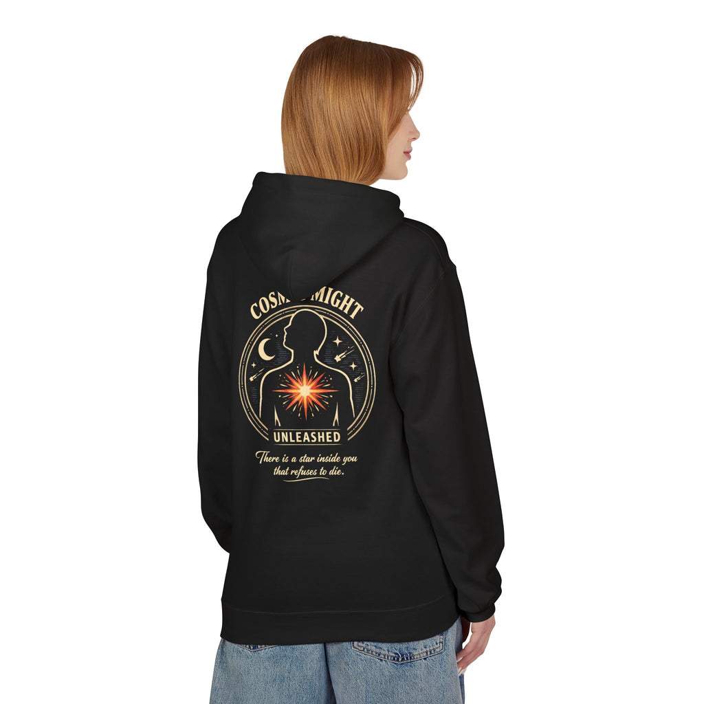 PRB Starforged Flex Cosmic Might Unleashed Hoodie — Unleashed Starburst Graphic Pullover by Power Runs Black