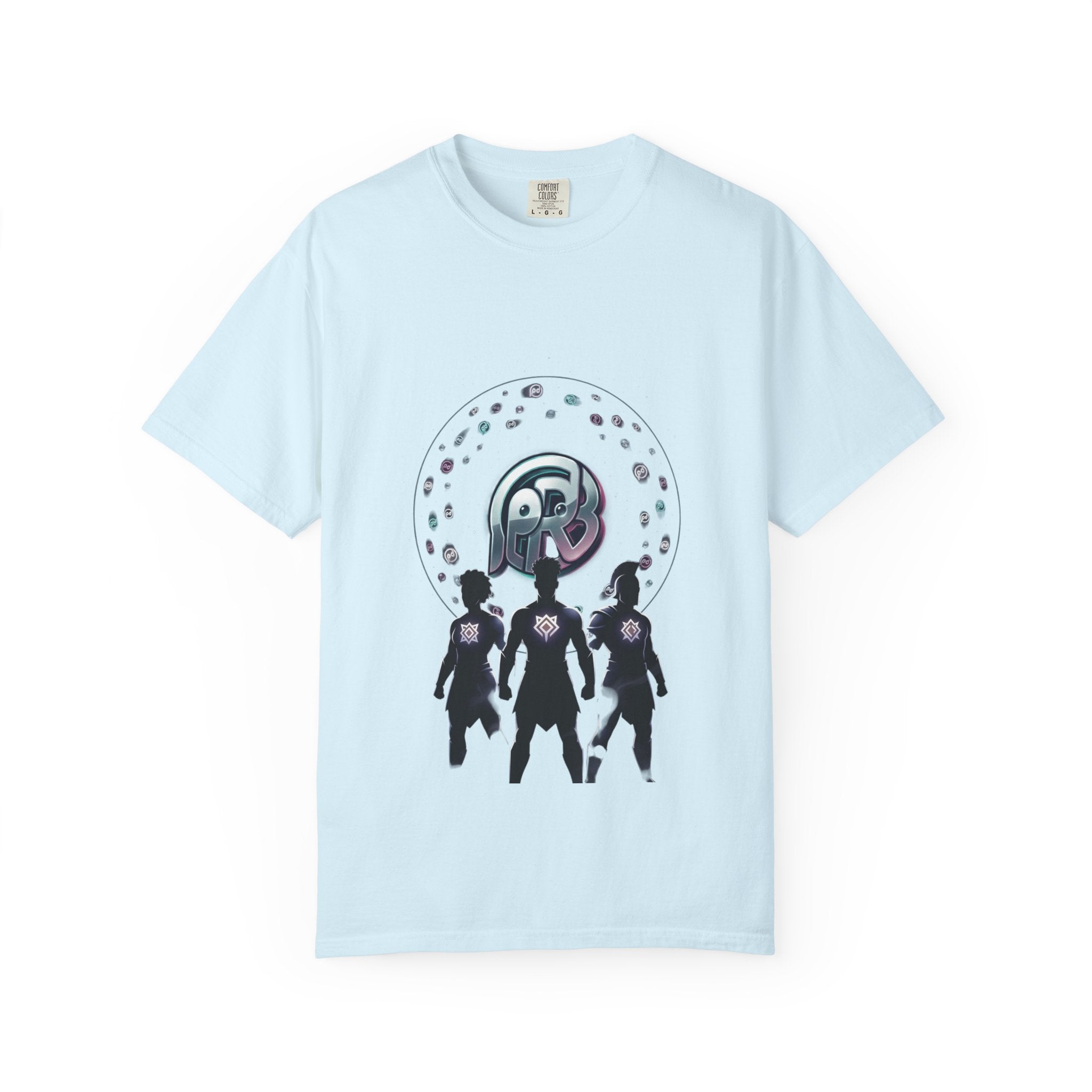 Printify PRB Retro Orb Logo T-Shirt — Vintage Circular Graphic Tee - T-Shirt