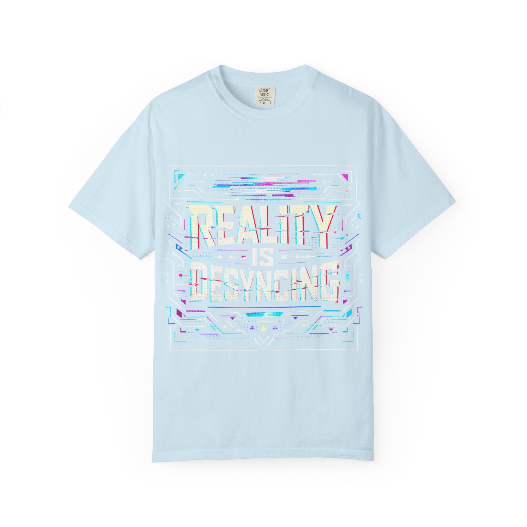 Power Runs Black PRB Glitchy Pastel "Reality Is Desyncing" T-Shirt by Power Runs Black