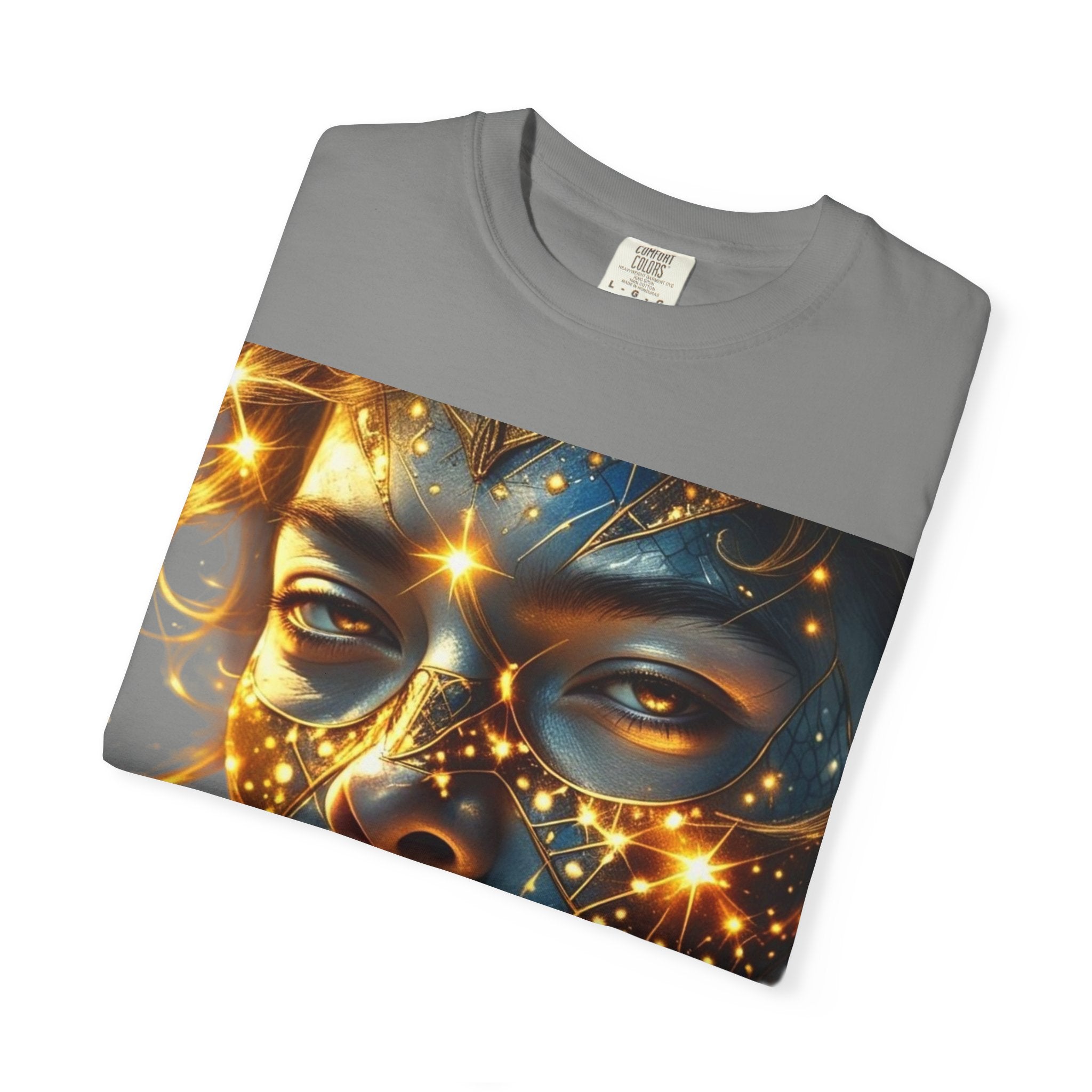 PRB Celestial Glow Unisex Graphic T-Shirt | Luminous Portrait Tee by Power Runs Black