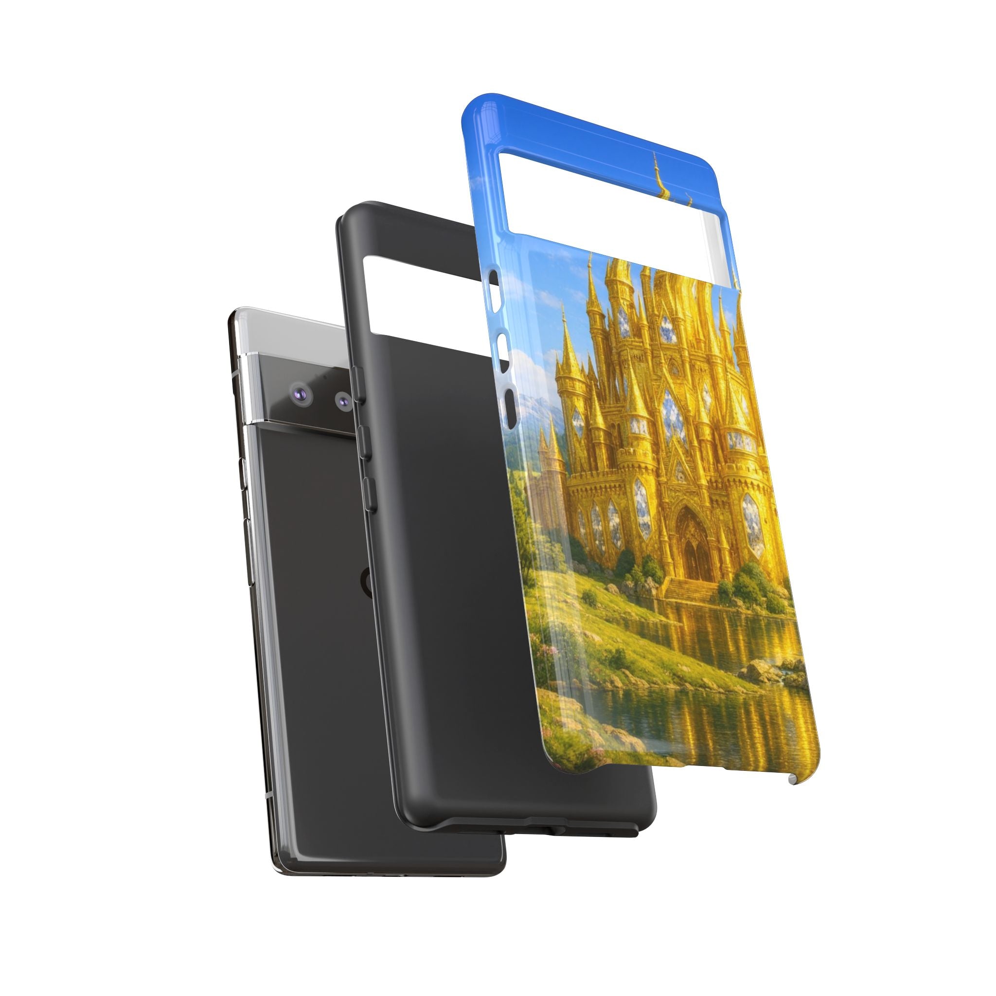 PRB Golden Castle iPhone Case | Fantasy Palace Phone Case by Power Runs Black