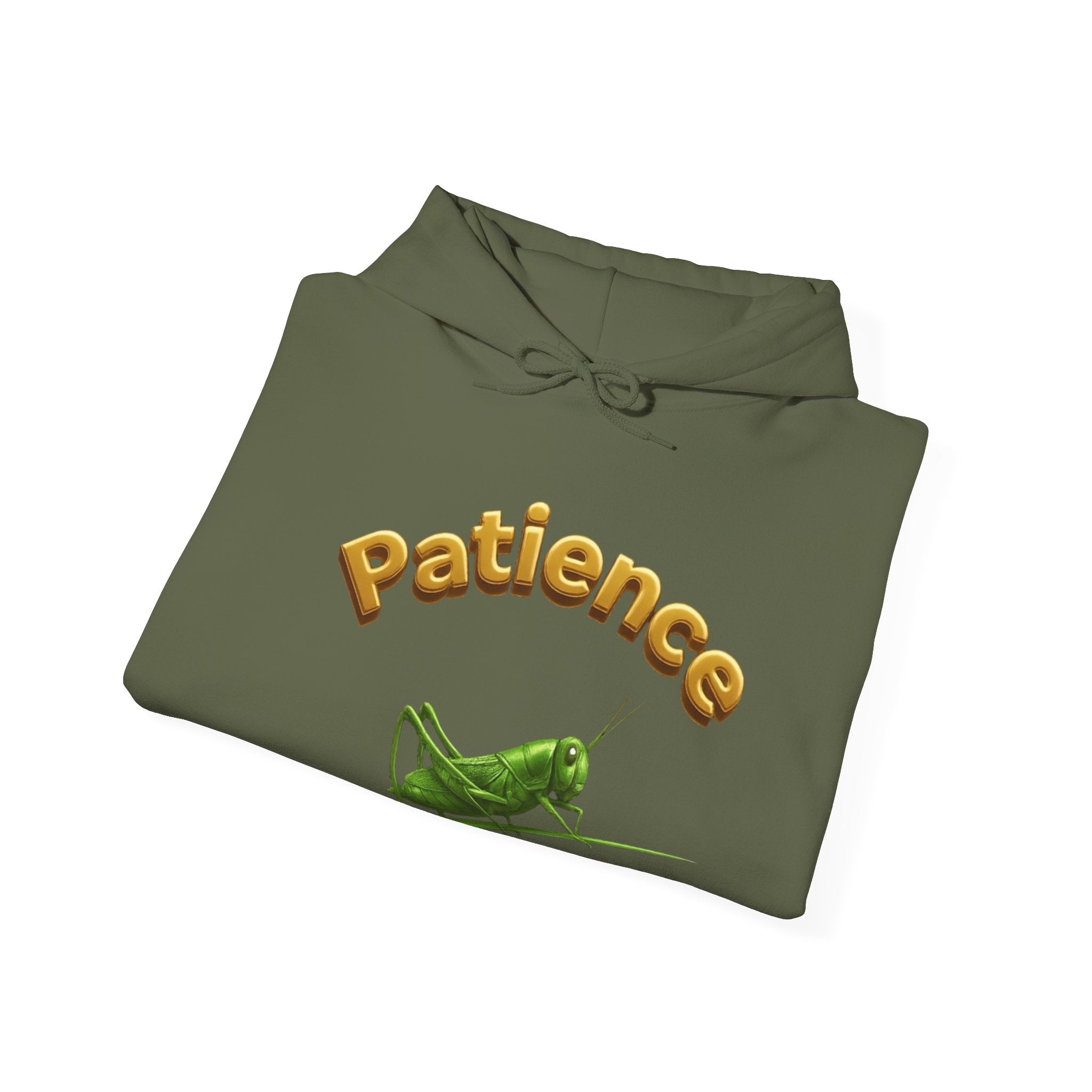 Power Runs Black PRB Patience Grasshopper Hoodie | Grasshopper Illustration, Word Art by Power Runs Black