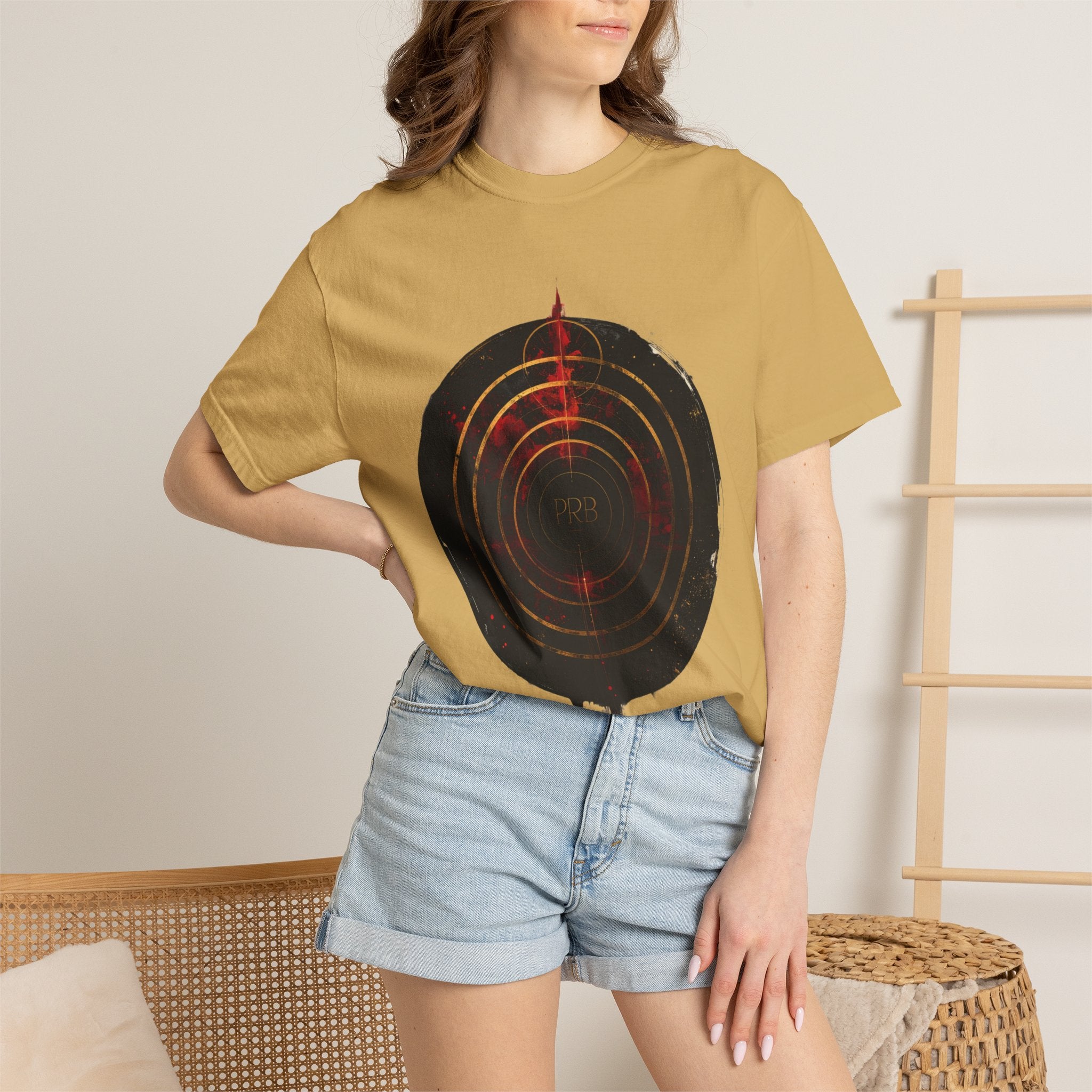 PRB Target Bullseye T-Shirt — Retro Circular Target Graphic Tee by Printify