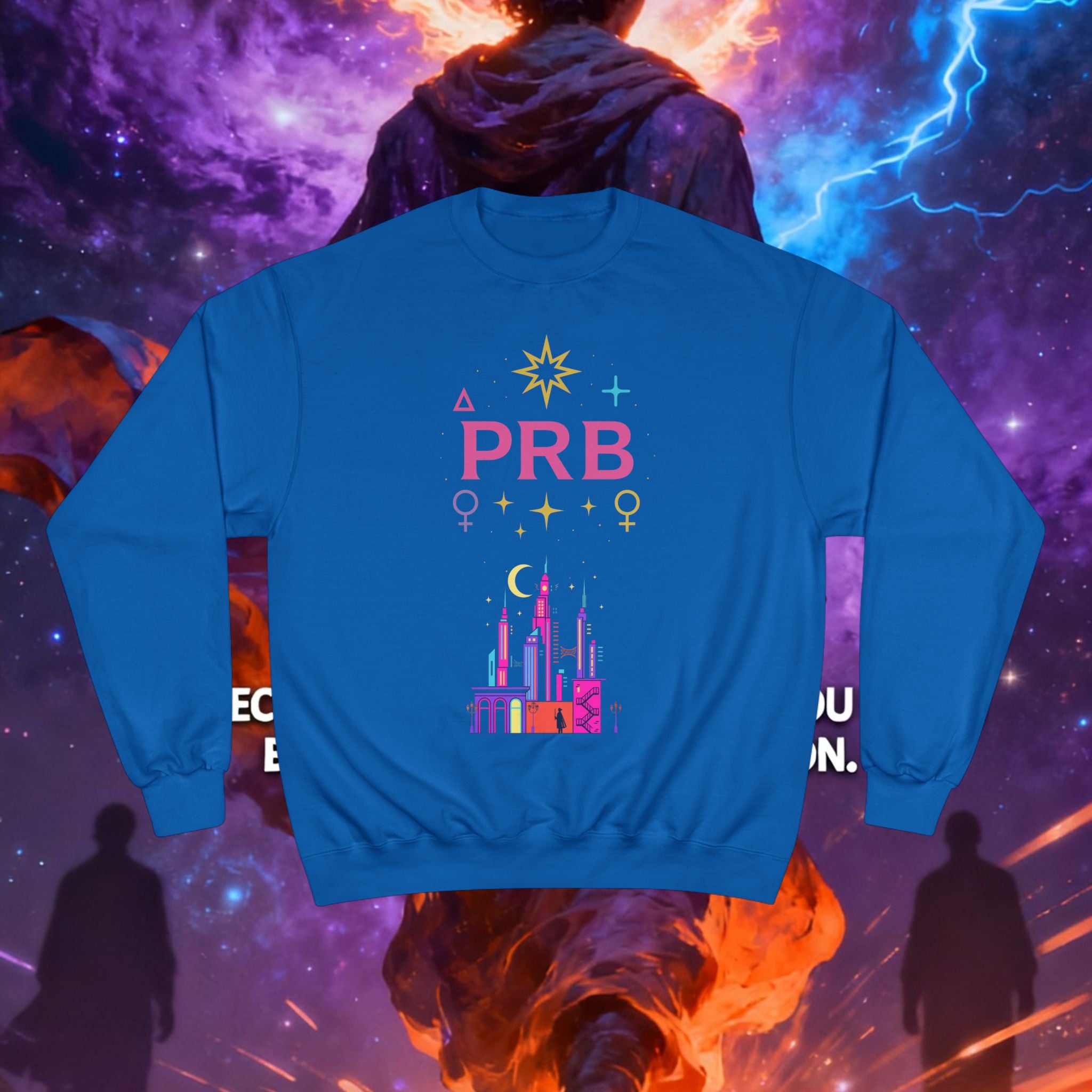 Pretty Rich Bitch by PRB Cityscape Sweatshirt — Colorful Pride-Inspired Urban Graphic by Power Runs Black