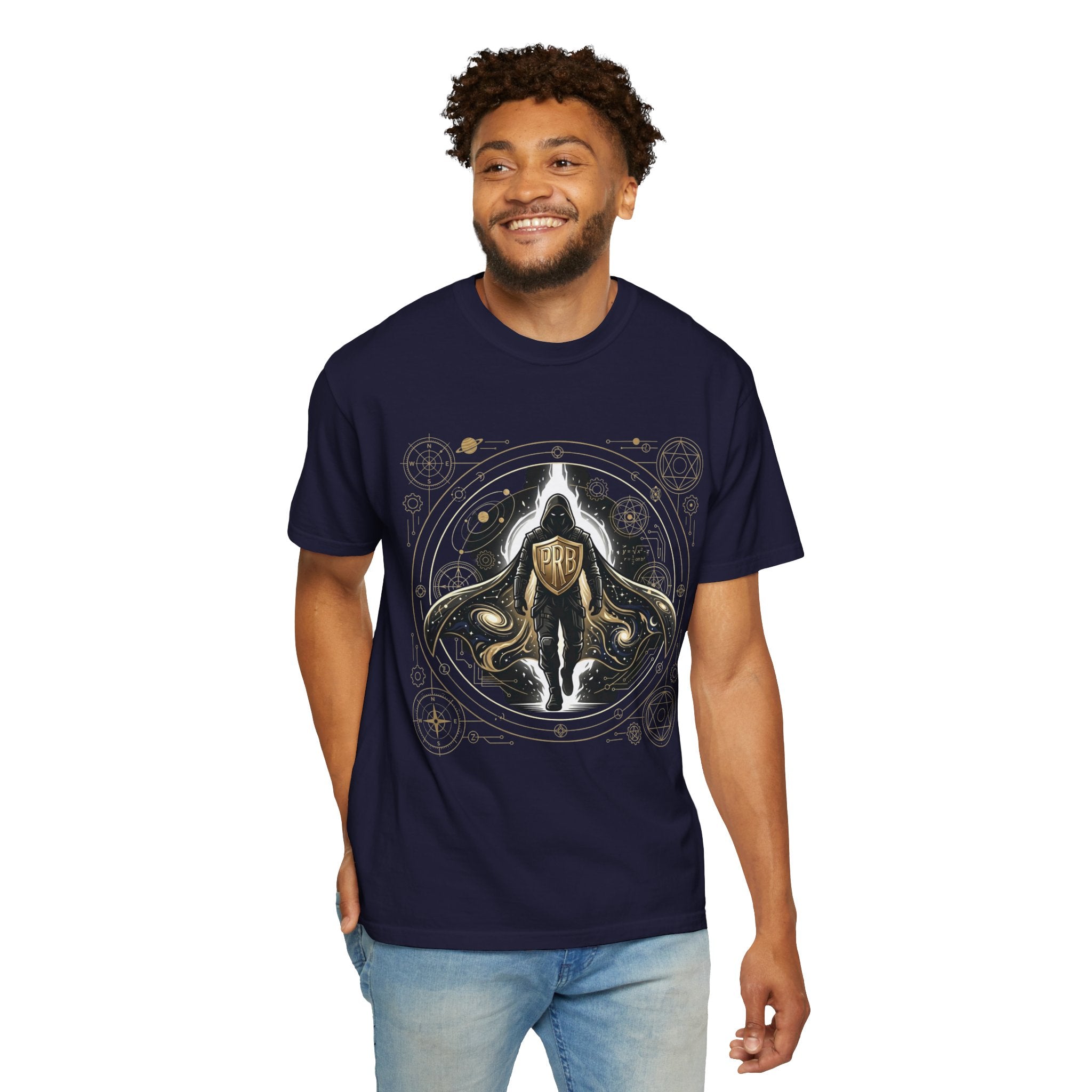 PRB Manta Ray Crest T-Shirt | Ornate Nautical Illustration by Printify