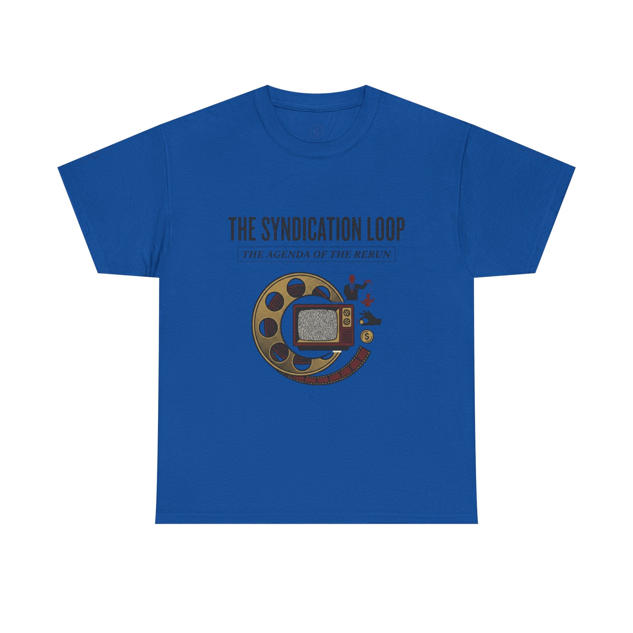 Power Runs Black — "The Agenda of the Arch" Retro TV Ouroboros Graphic Tee by Printify