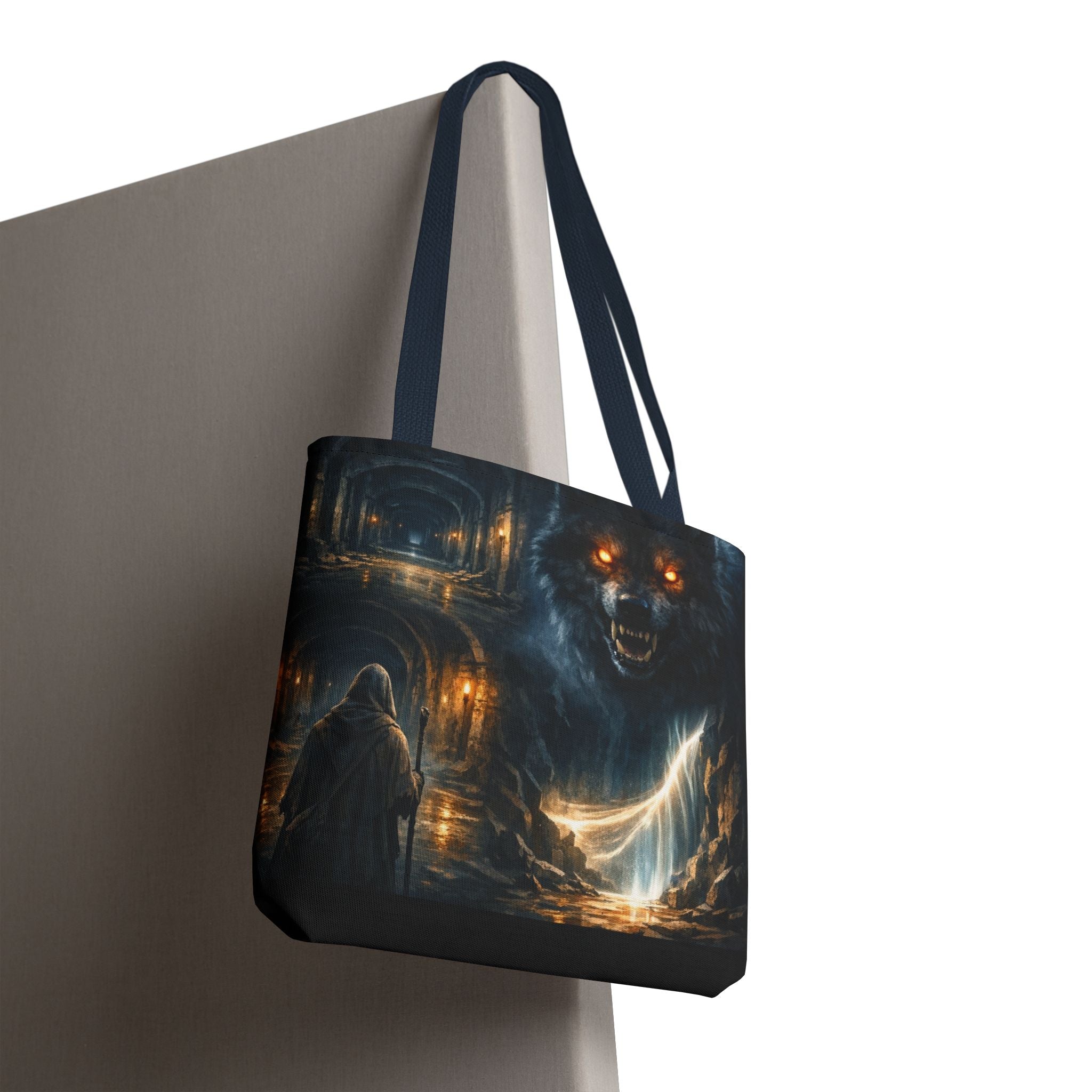 PRB The Echo Hounds Illustration Tote Bag | Gothic Horror Artwork by Printify