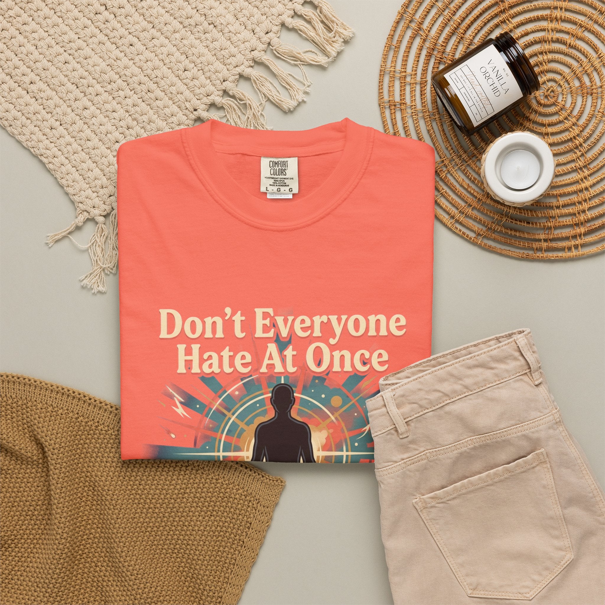 Power Runs Black Don't Everyone Hate Me Once" Retro Silhouette Graphic Tee by Printify