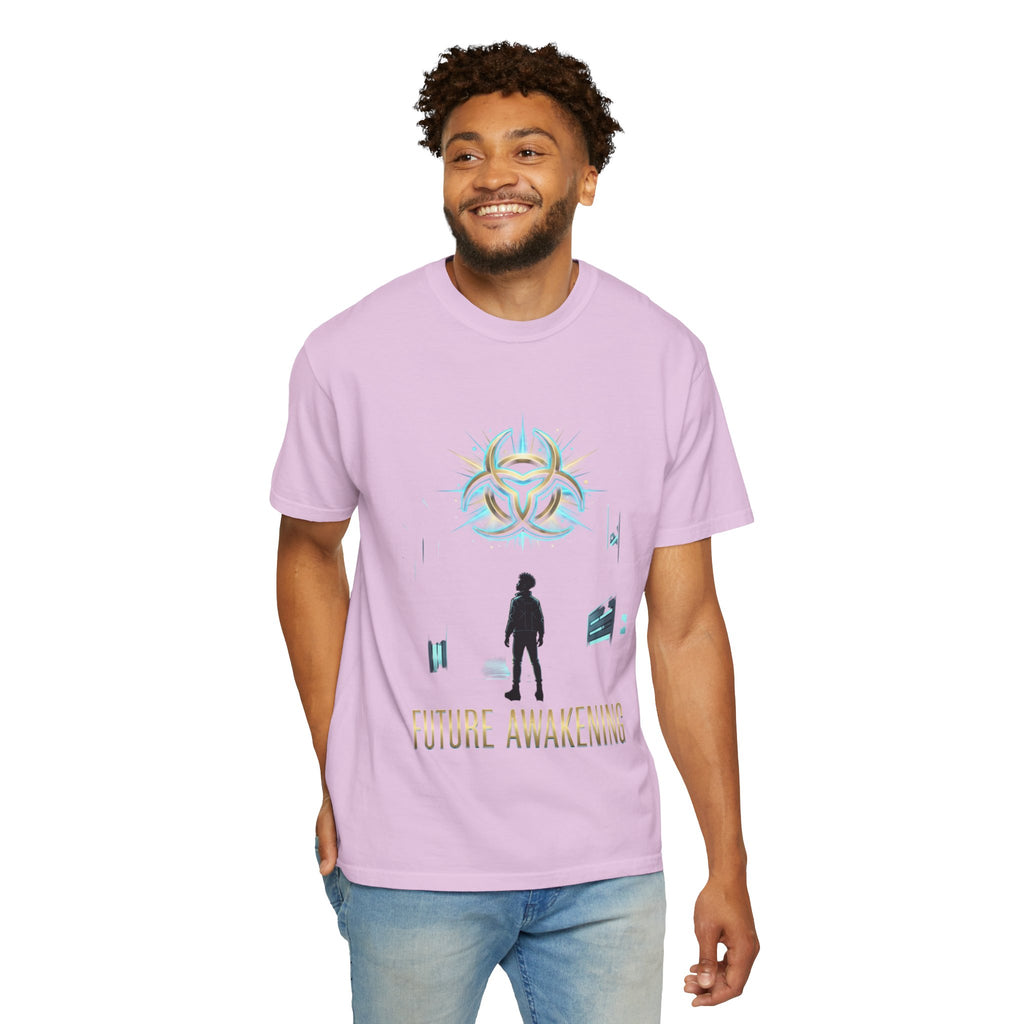 PRB Future Awakening T-Shirt | Sci-Fi Silhouette Graphic Tee by Printify
