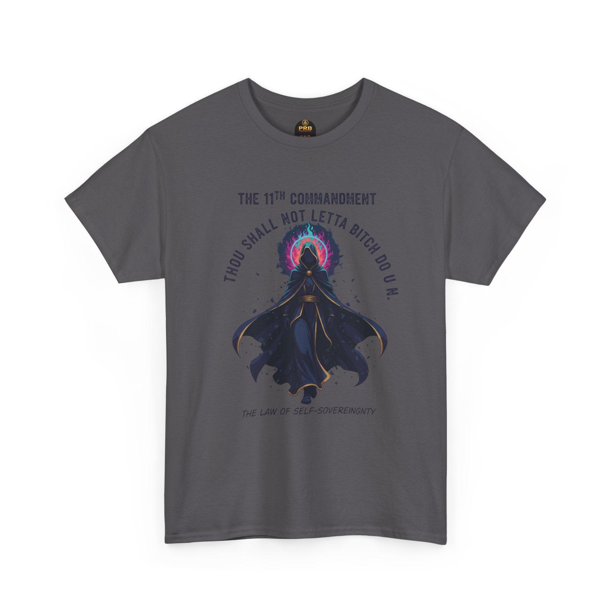 PRB Witchy Raven Graphic Tee — "Thou Shall Not Letta Bitch Do U N" by Power Runs Black