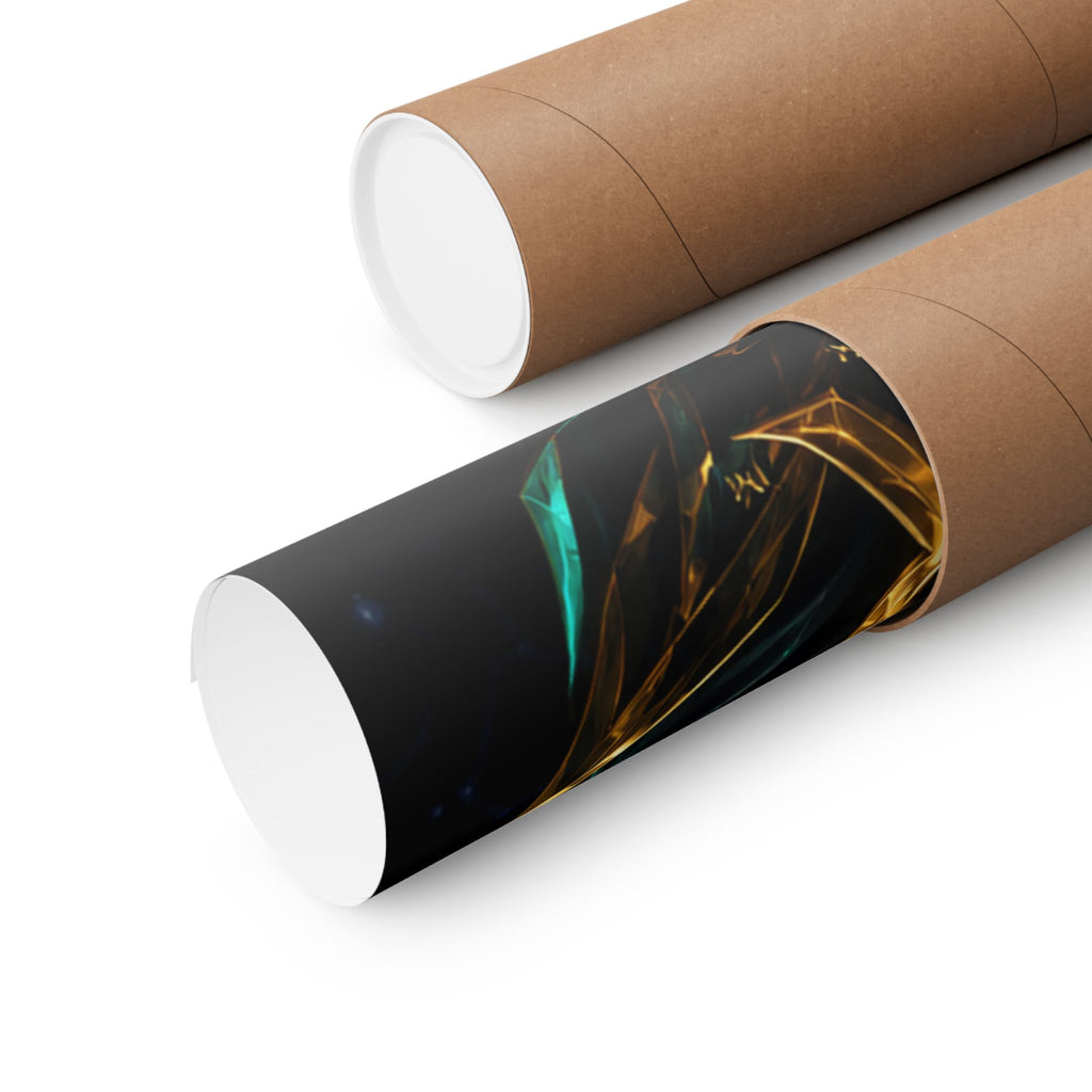 Power Runs Black Poster — Regal Black King Art Matte Vertical Print by Power Runs Black