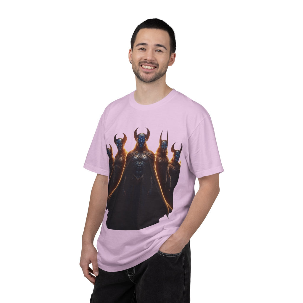 Power Runs Black PRB Dark Legion Graphic T-Shirt — Horned Warriors Fantasy Tee by Power Runs Black