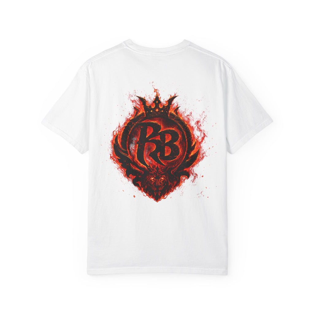 Power Runs Back PRB Flame Logo T-shirt | Fiery Emblem Tee, Grunge Rock Chic by Printify