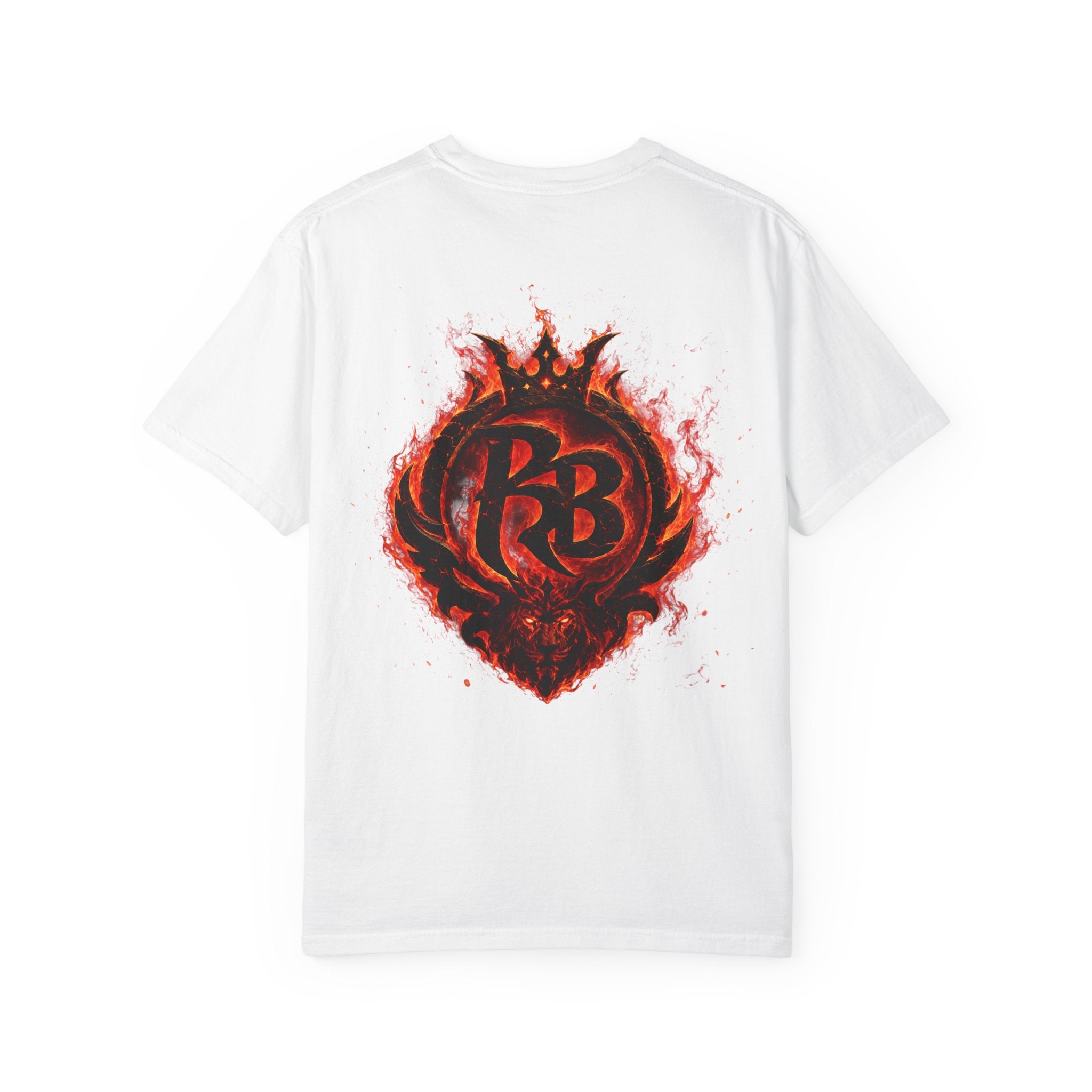 Power Runs Back PRB Flame Logo T-shirt | Fiery Emblem Tee, Grunge Rock Chic by Printify
