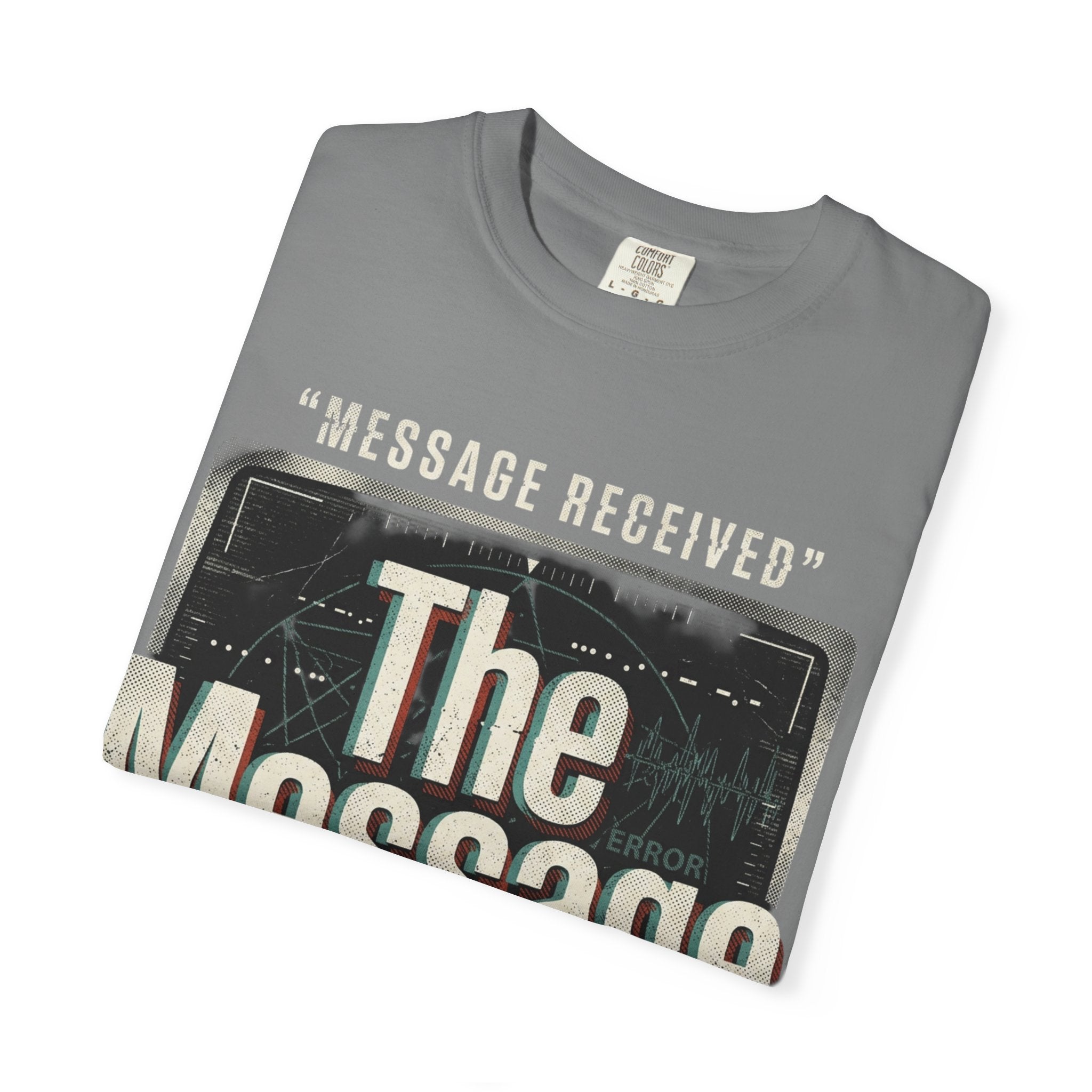 Power Runs Black PRB The Message Signal T-Shirt — Retro Graphic Tee with 'Message Received' Design by Power Runs Black