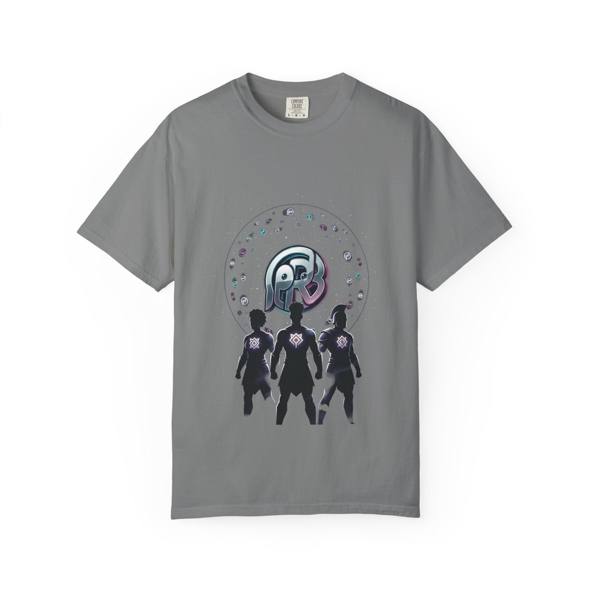 Printify PRB Retro Orb Logo T-Shirt — Vintage Circular Graphic Tee - T-Shirt