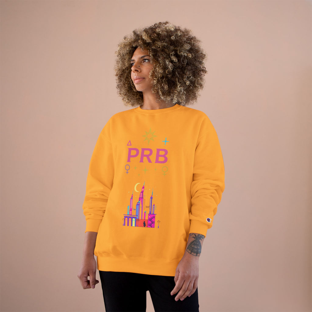 Pretty Rich Bitch by PRB Cityscape Sweatshirt — Colorful Pride-Inspired Urban Graphic by Power Runs Black