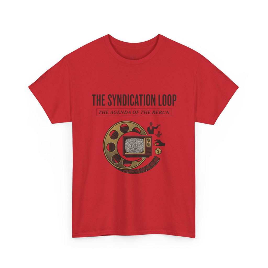 Power Runs Black — "The Agenda of the Arch" Retro TV Ouroboros Graphic Tee by Printify