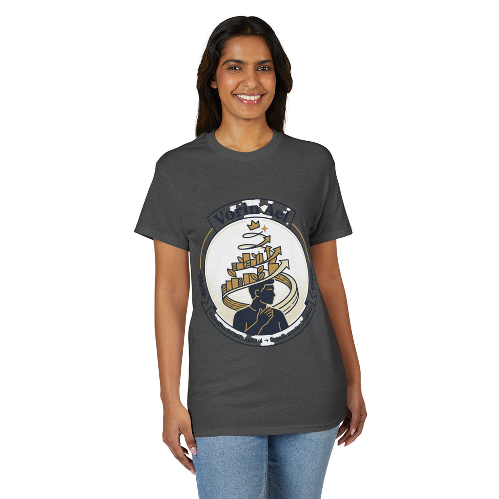 Power Runs Black PRB Vorin Ael Crest T-Shirt — Fantasy Guild Emblem Tee by Printify