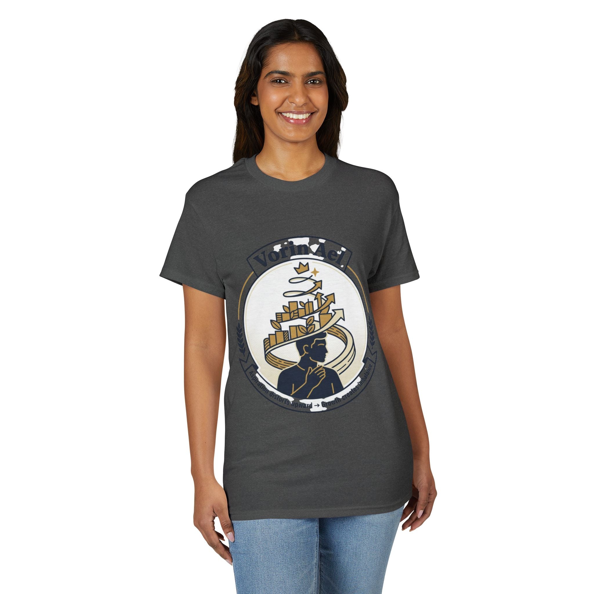 Power Runs Black PRB Vorin Ael Crest T-Shirt — Fantasy Guild Emblem Tee by Printify
