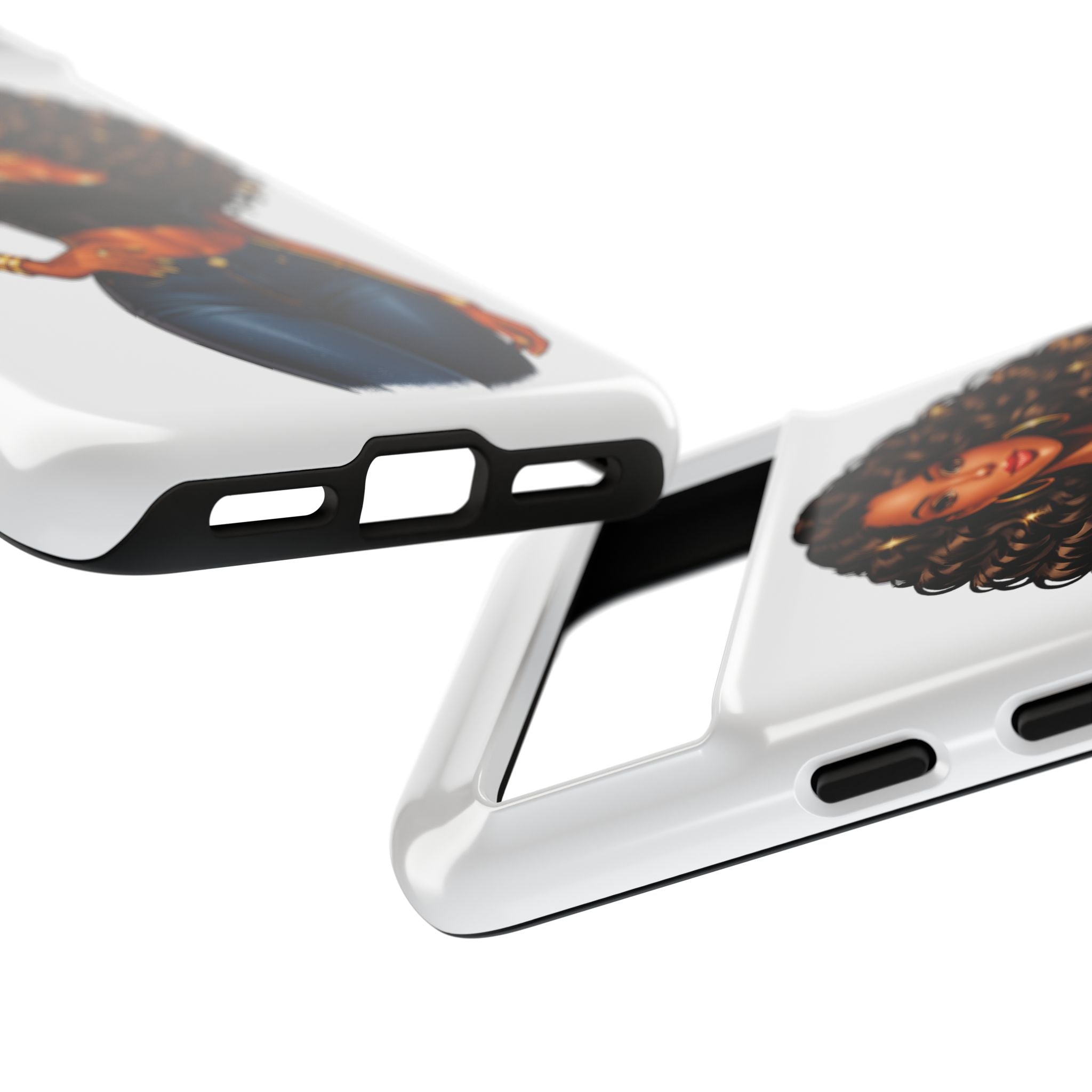 Pretty Rich Bitch by PRB Curly Hair Phone Case by Printify