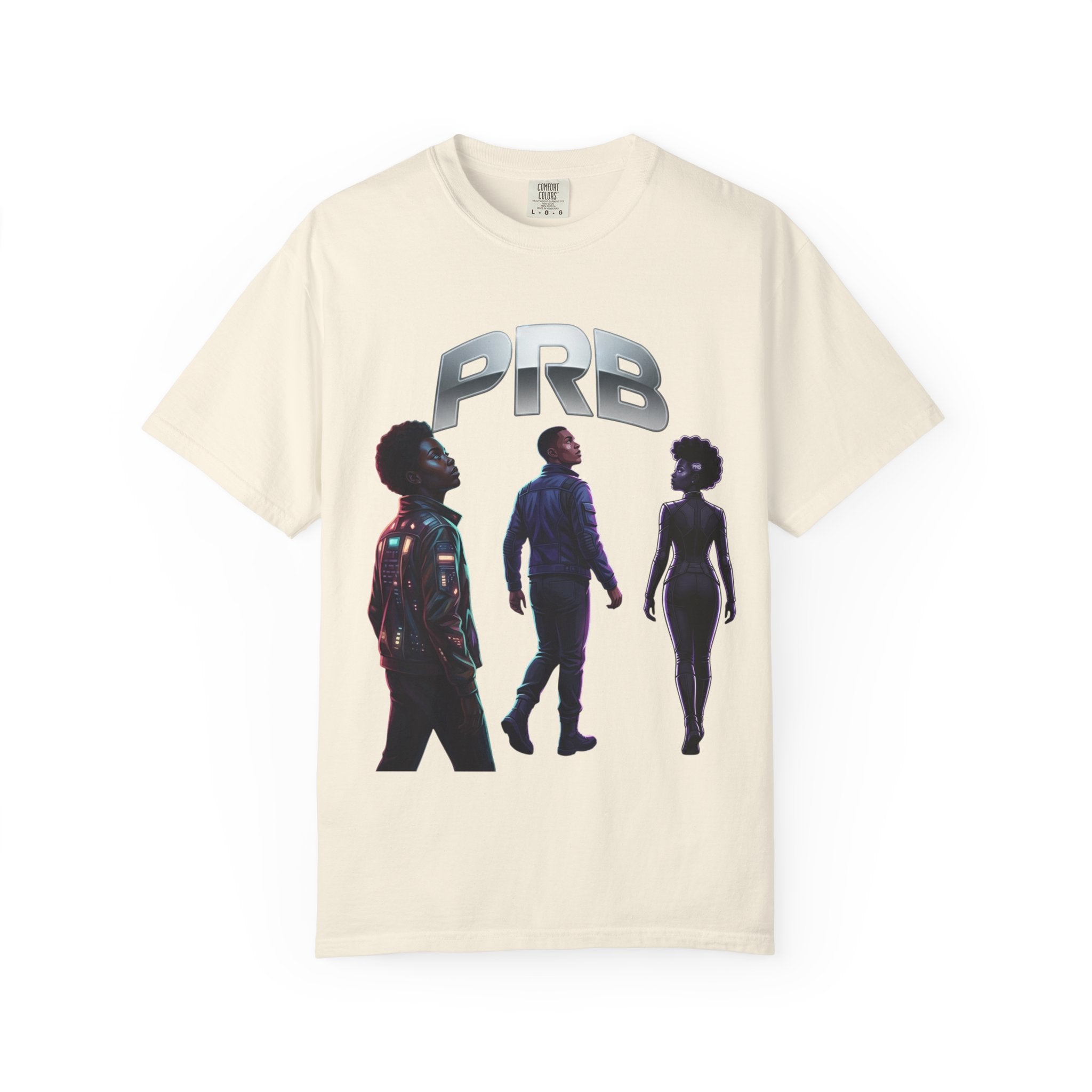 Printify PRB Silhouette Band T-Shirt — Retro Futuristic Music Tee - T-Shirt