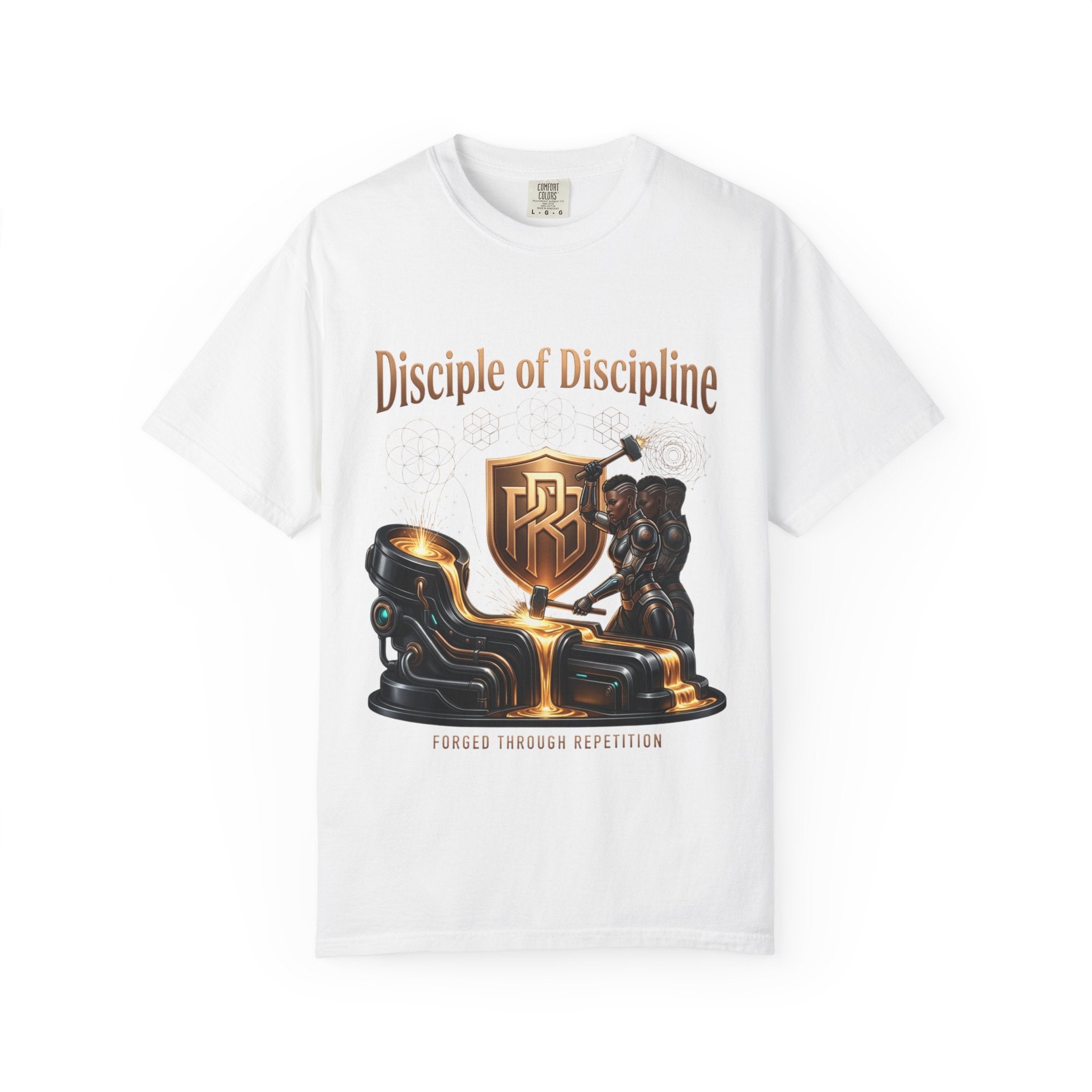 Printify PRB Disciple of Discipline T-Shirt — Forge Through Repetition Graphic Tee - T-Shirt