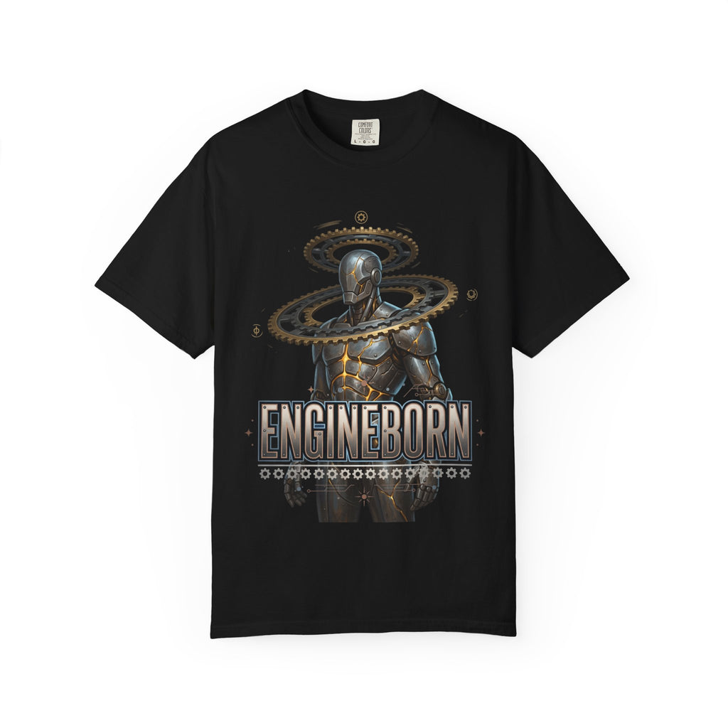 Printify PRB Engineborn Cyborg Figure T-shirt | Futuristic Robot Art - T-Shirt