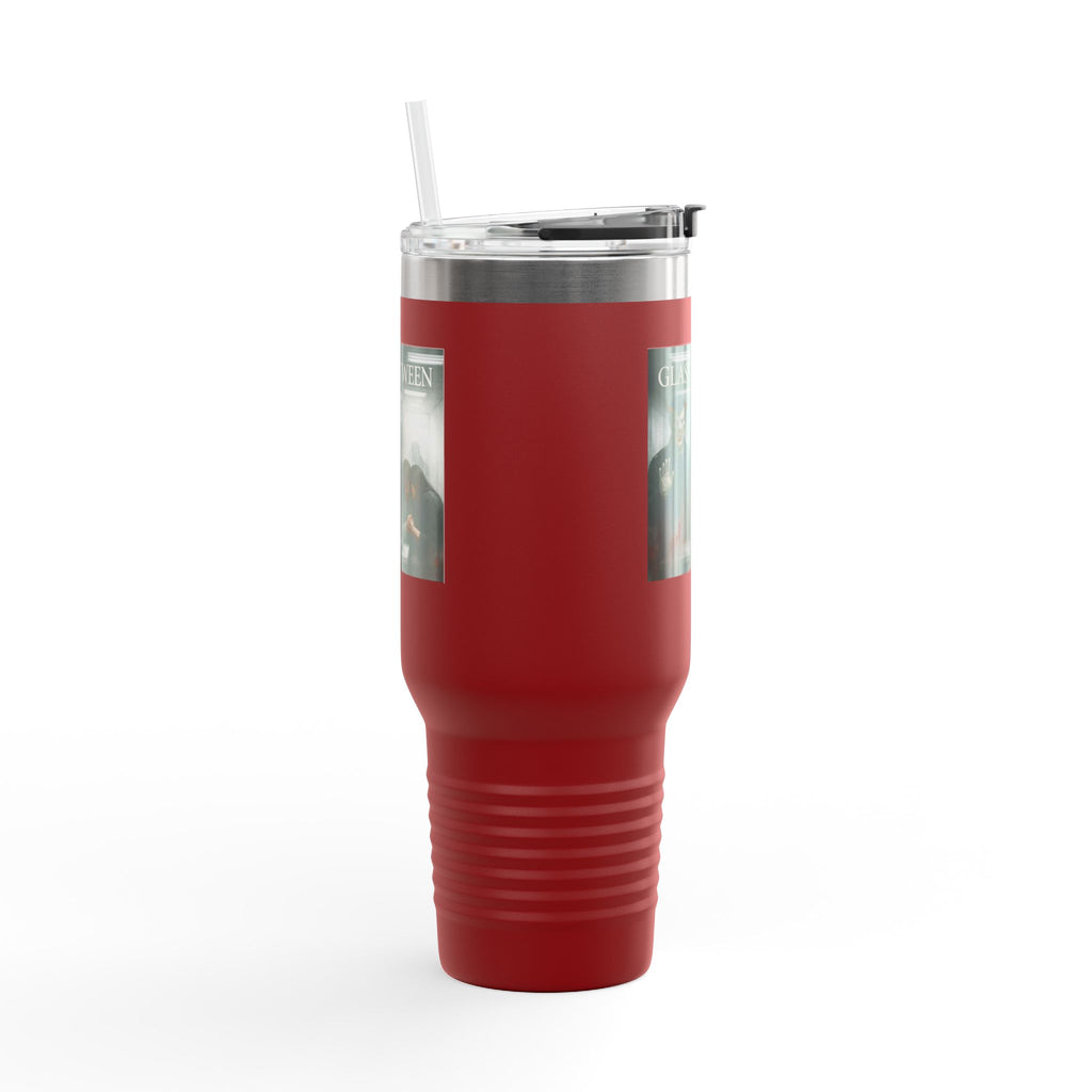 PRB The Glass Between, 40oz Insulated Travel Mug by Power Runs Black