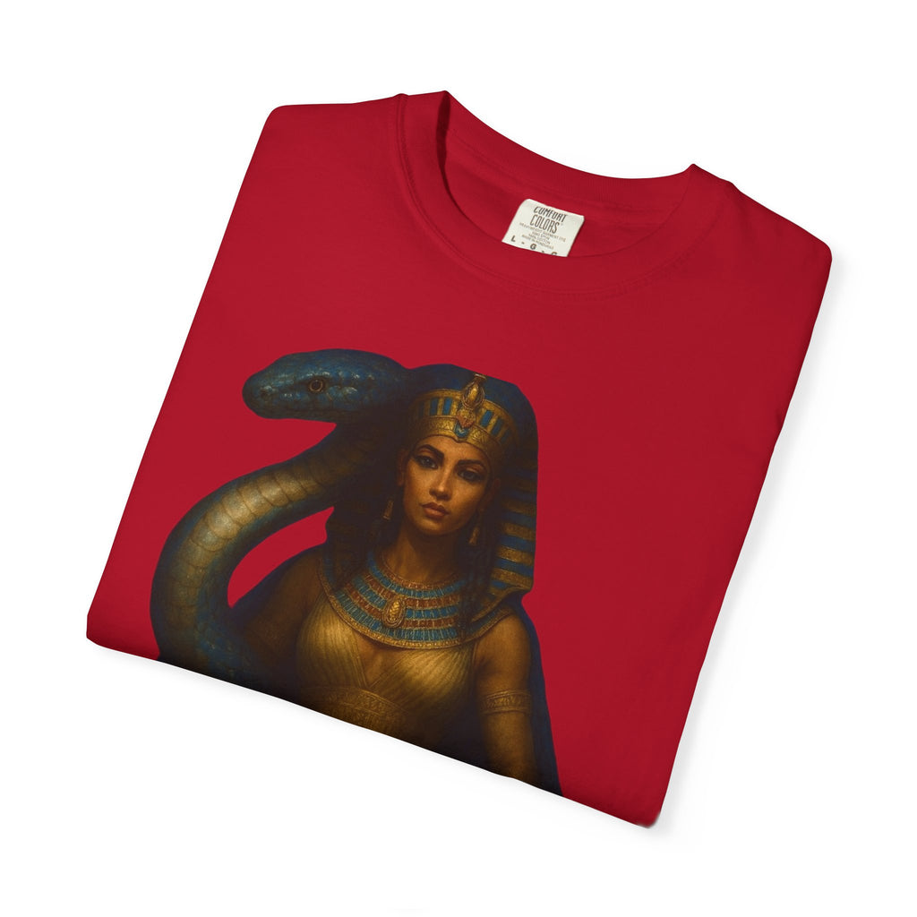 PRB Egyptian Goddess with Snake T-Shirt | Pharaoh Serpent Art Tee by Power Runs Black
